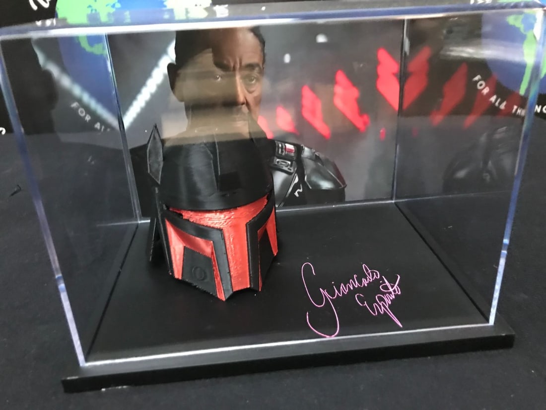 GIANCARLO ESPOSITO SIGNED STAR WARS "MOFF GIDEON" MASK IN COLLECTIBLE BOX (WWOC COA) (1 of 2)