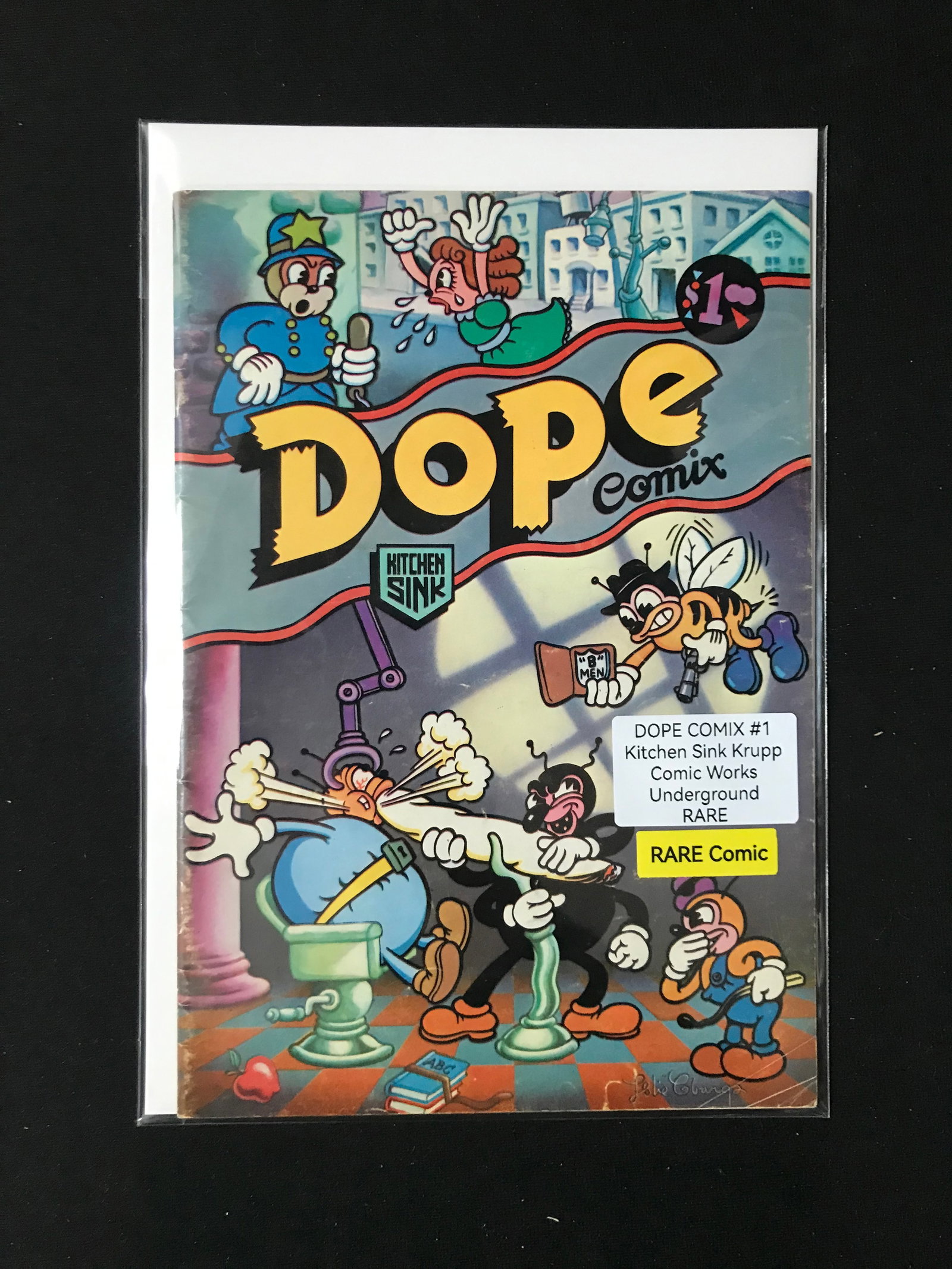 KITCHEN SINK COMICS NO.1 DOPE COMIX (1 of 1)