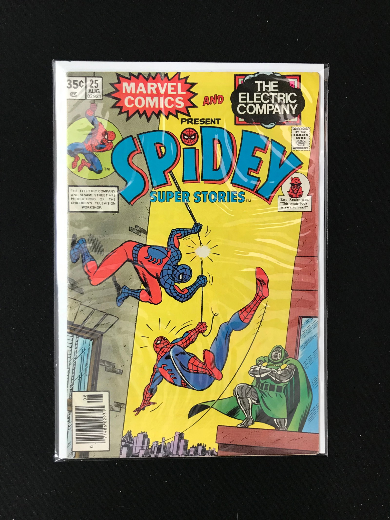 MARVEL COMICS/THE ELECTRIC COMPANY NO.25 SPIDEY SUPER STORIES: Prices are in Canadian dollars