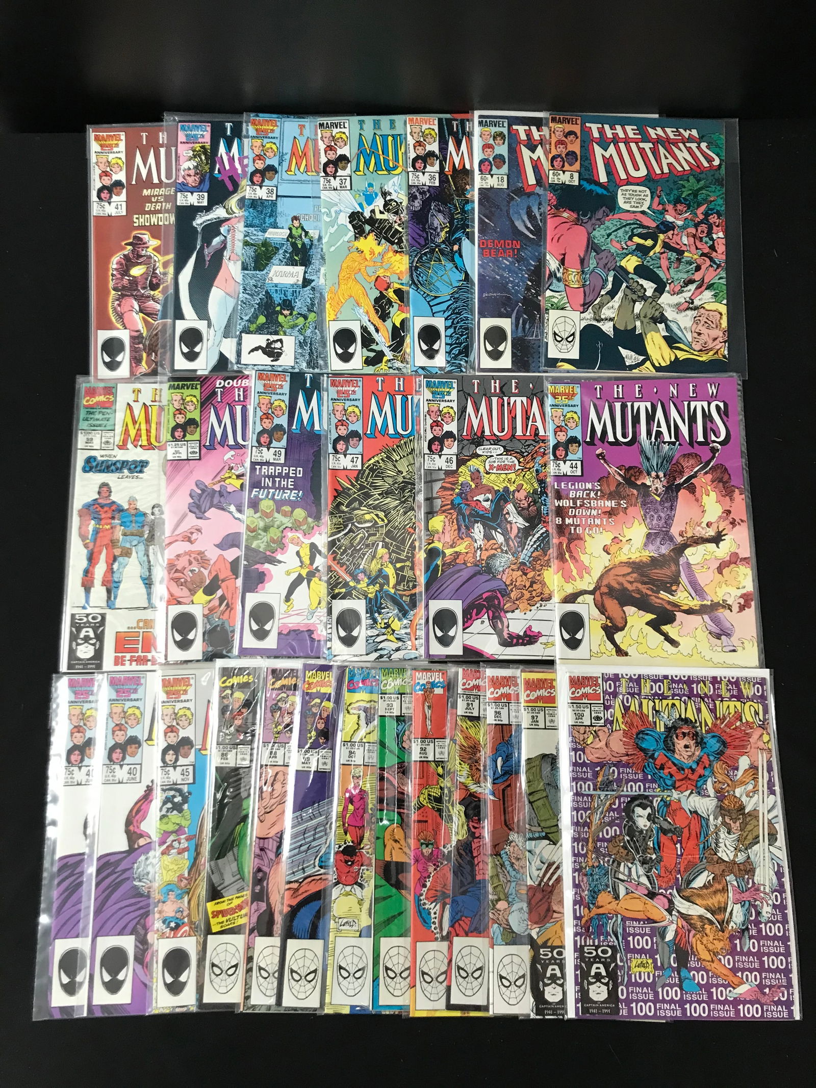 LOT OF 26 THE NEW MUTANTS COMICS (MARVEL COMICS) (1 of 1)