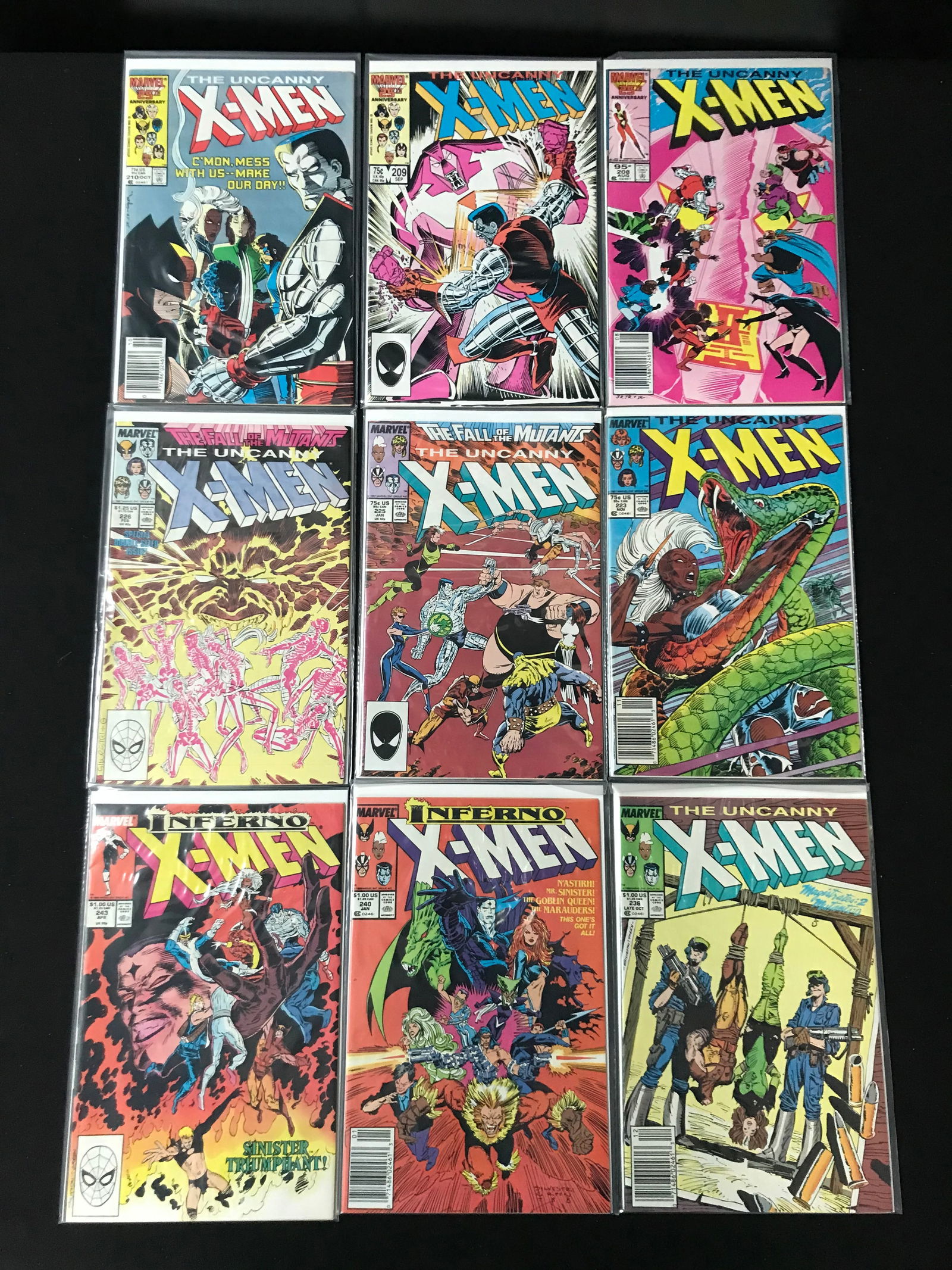 LOT OF 9 X-MEN COMICS (MARVEL COMICS) (1 of 1)