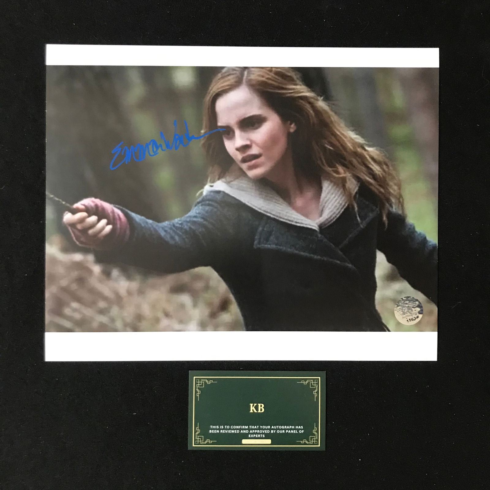 EMMA WATSON SIGNED "HERMIONE GRANGER" FROM HARRY POTTER 8X10 PHOTO (KB AUTHENTICS COA) (1 of 1)