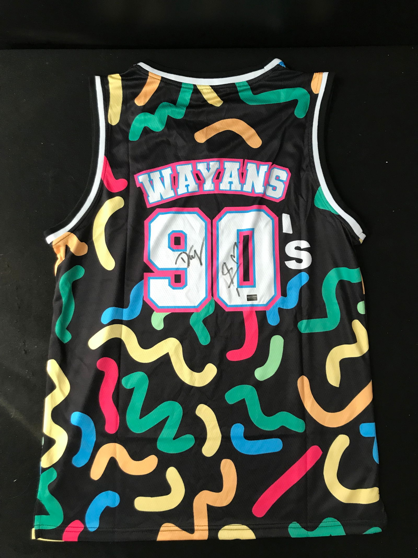 DAMON WAYANS AND MARLON WAYANS DUAL SIGNED JERSEY WORLD AUTOS COA (1 of 3)