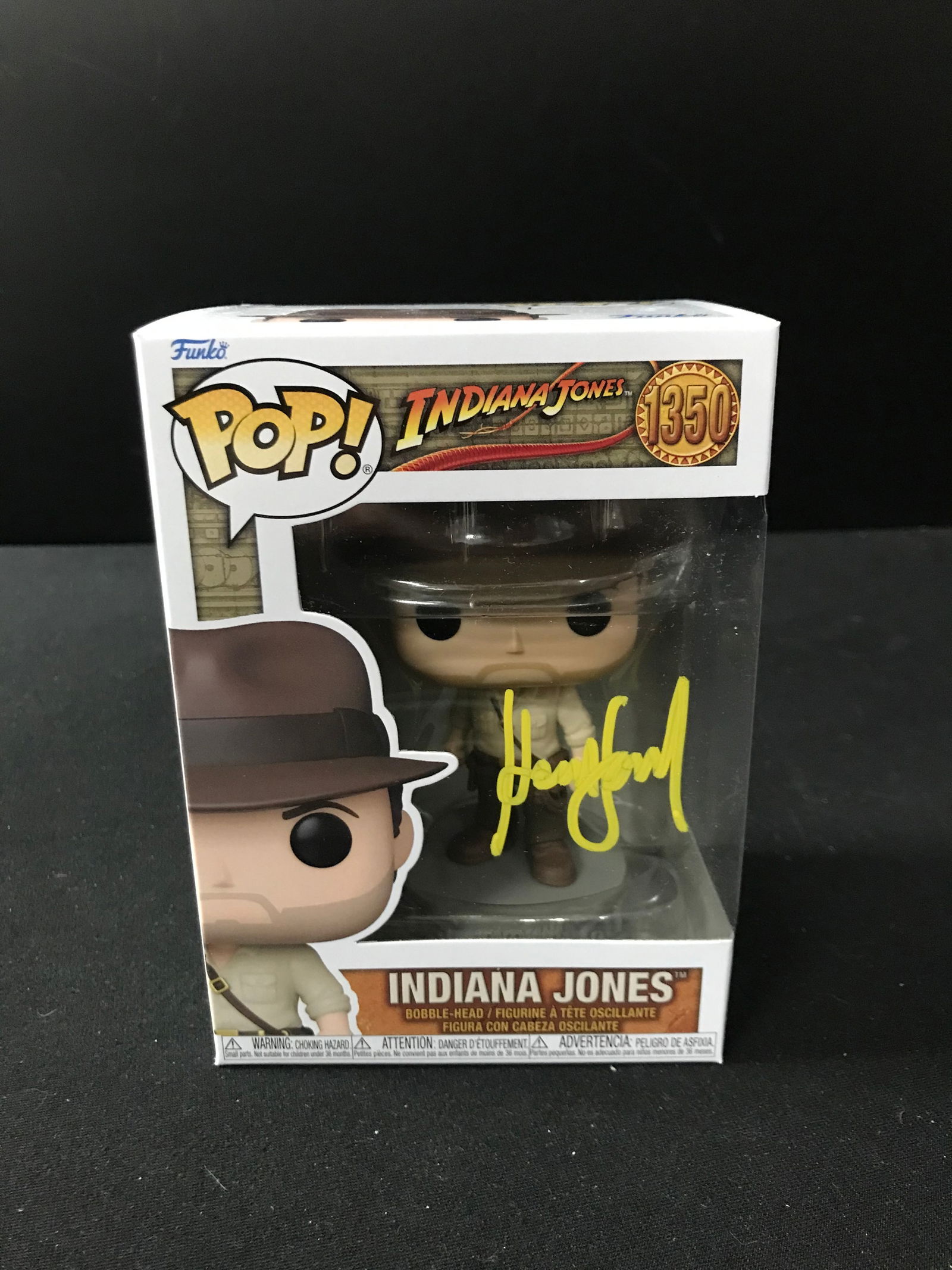 HARRISON FORD SIGNED "INDIANA JONES" FUNKO POP! (KB AUTHENTICS COA) (1 of 2)