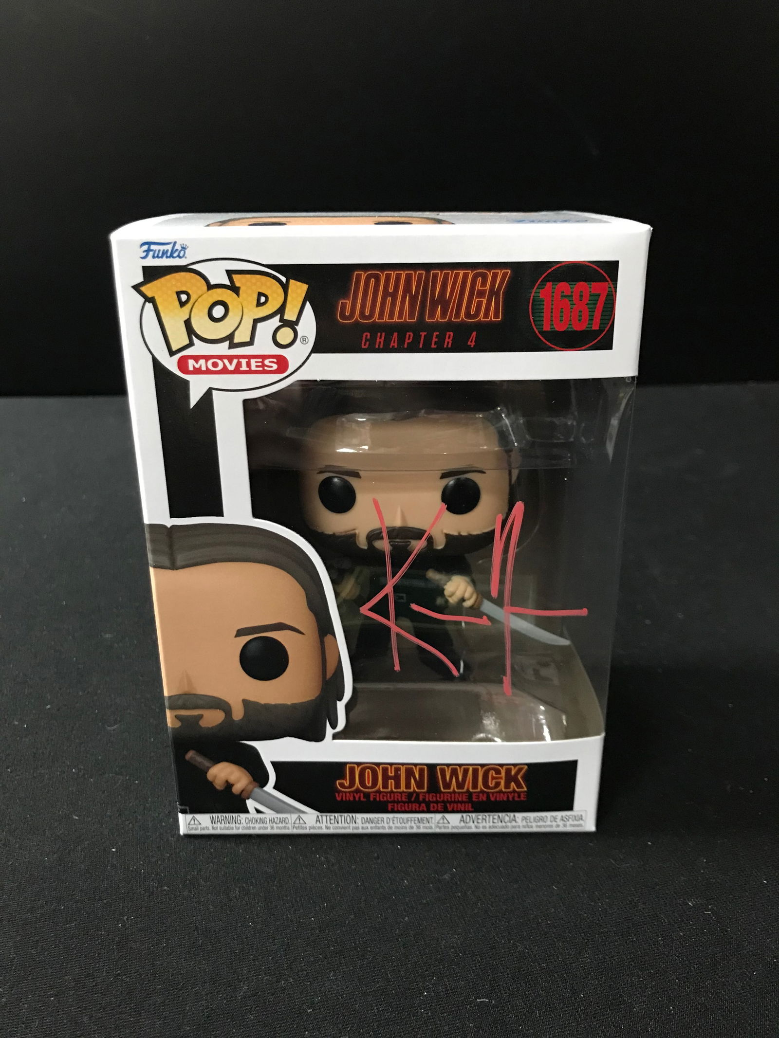 KEANU REEVES SIGNED "JOHN WICK" FUNKO POP! (KB AUTHENTICS COA) (1 of 2)