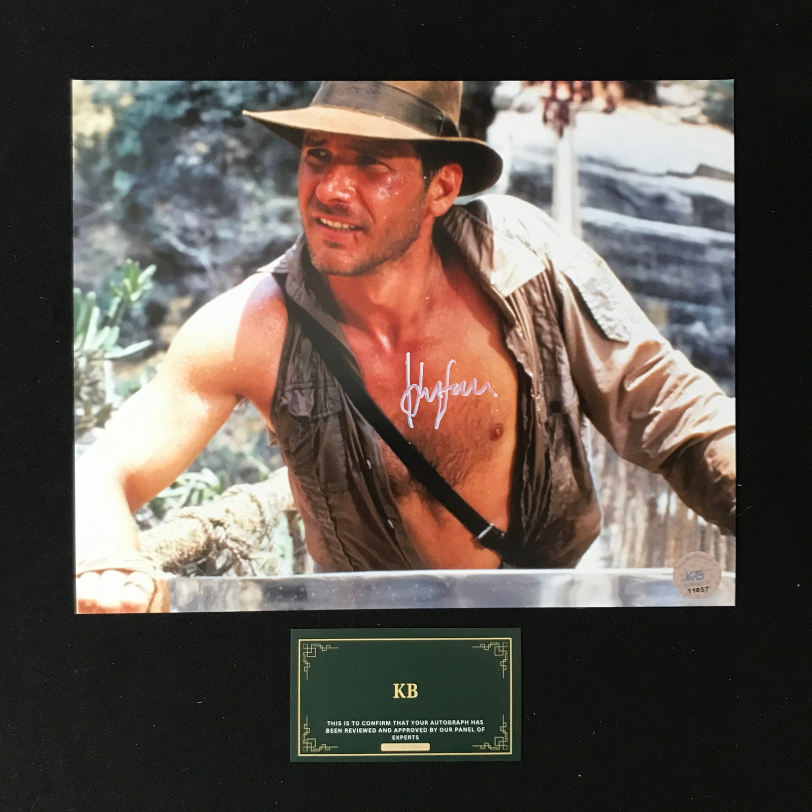 HARRISON FORD SIGNED "INDIANA JONES" 8X10 PHOTO (KB AUTHENTICS COA): Prices are in Canadian dollars