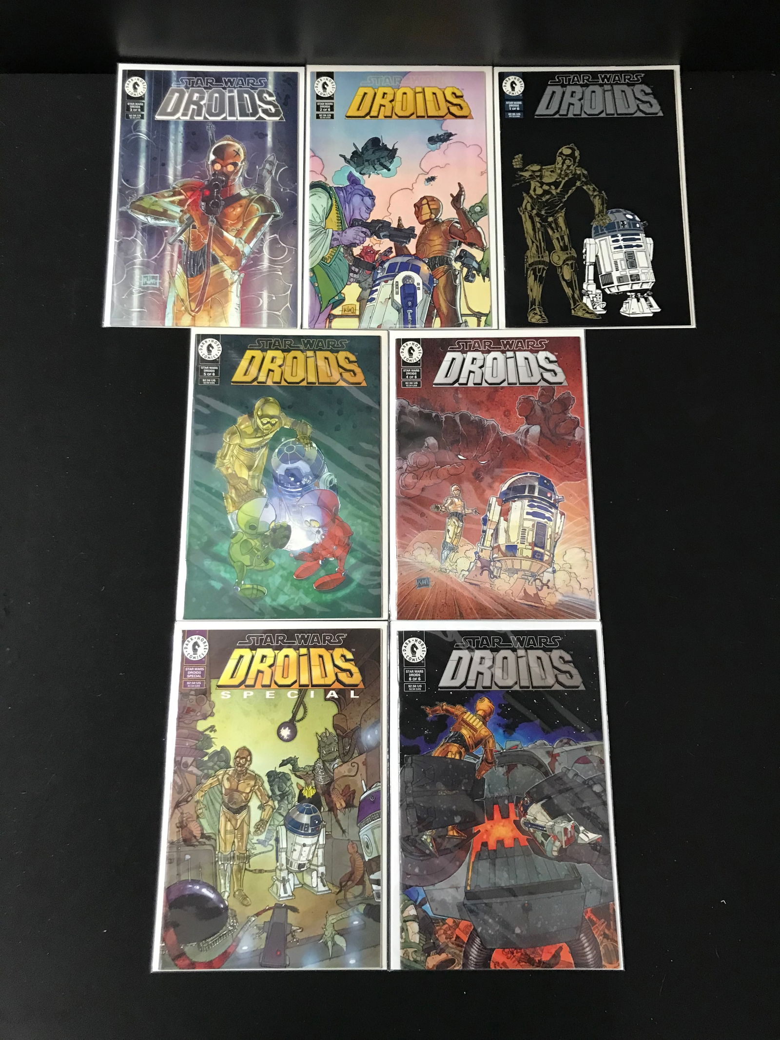 LOT OF 7 STAR WARS DROIDS COMICS (DARK HORSE COMICS) (1 of 1)