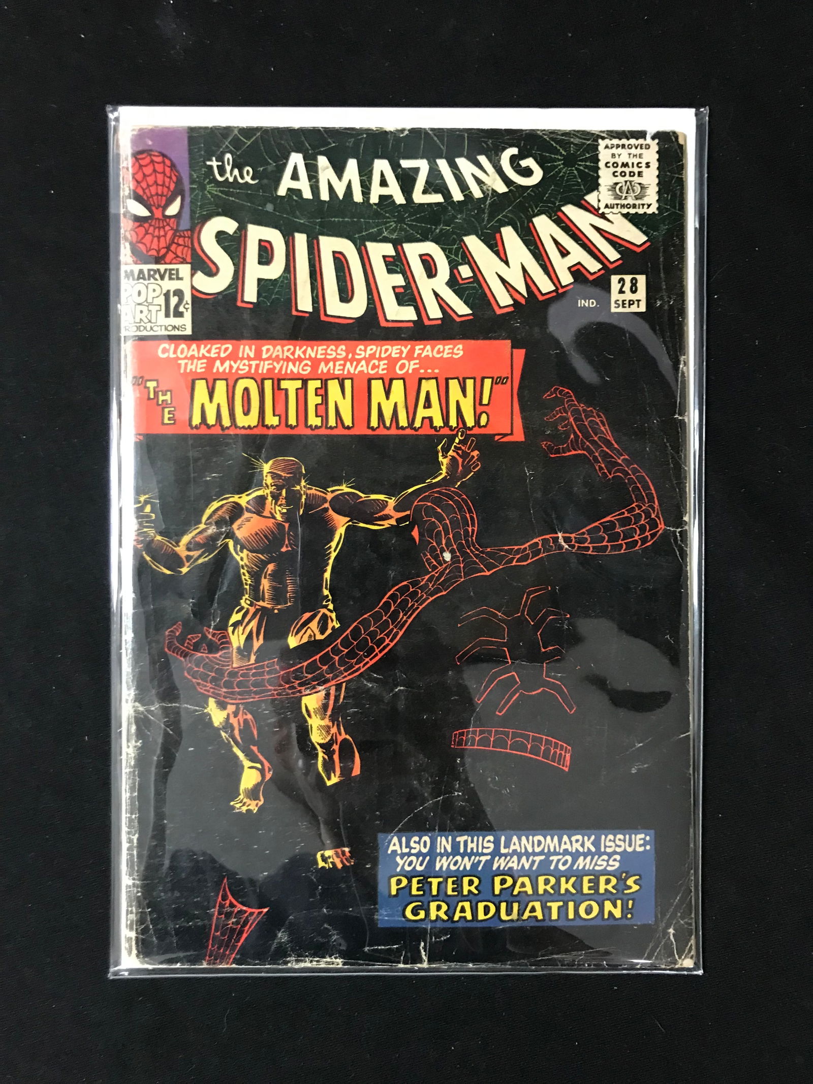 MARVEL COMICS NO.28 THE AMAZING SPIDERMAN (1ST APP MOLTEN MAN) (1 of 1)