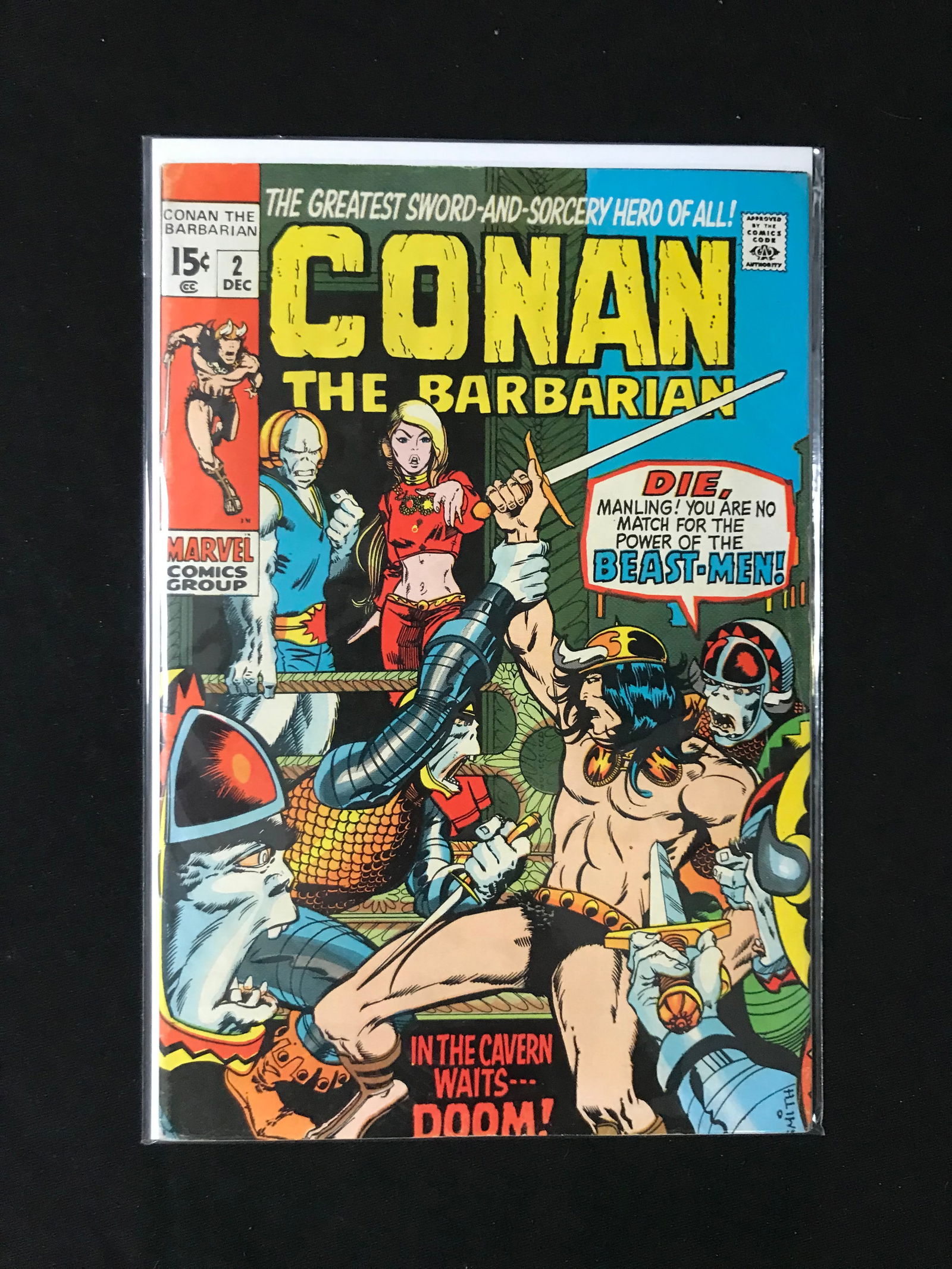 MARVEL COMICS NO.2 CONAN THE BARBARIAN (1 of 1)