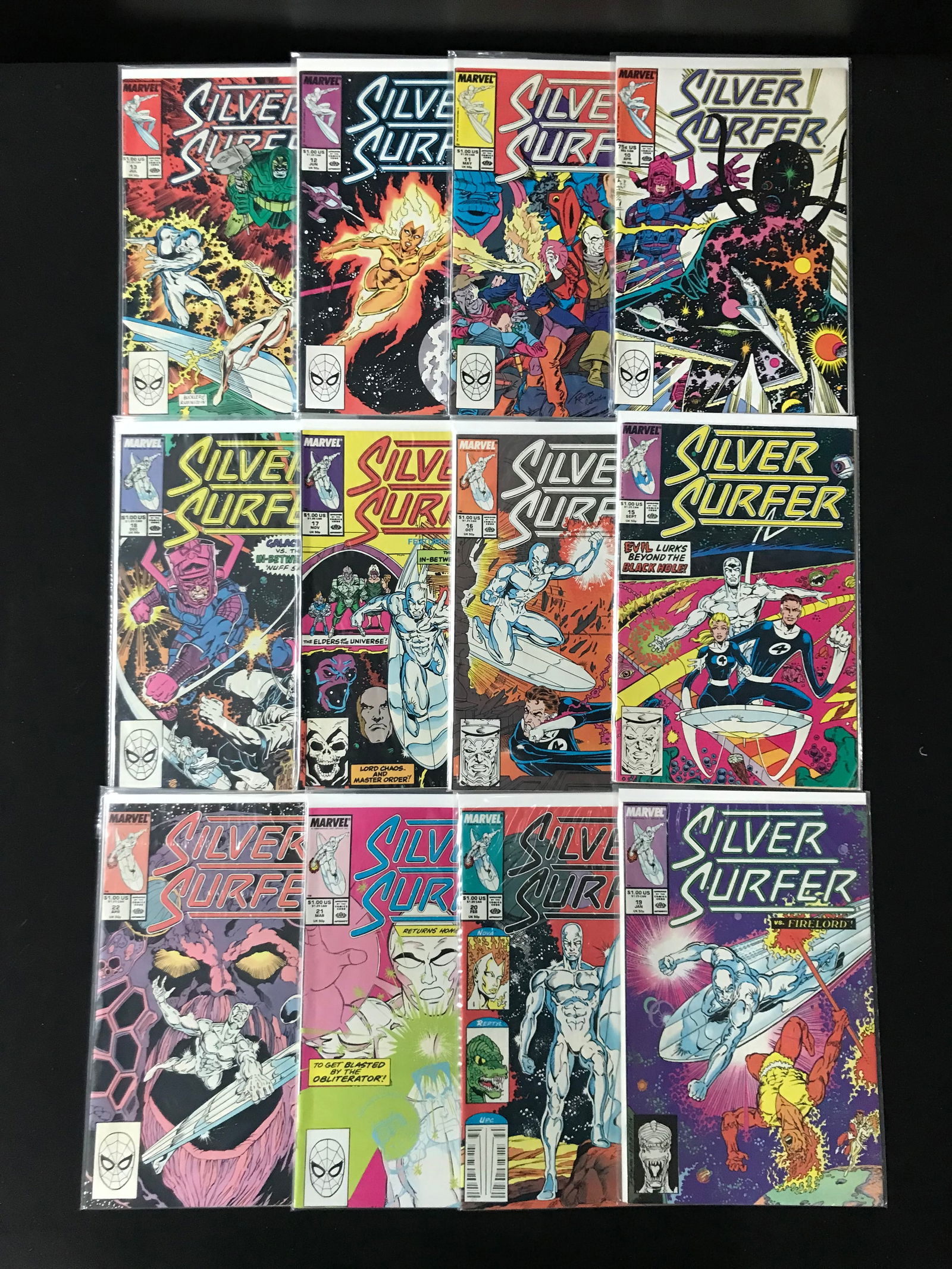 LOT OF 12 SILVER SURFER COMICS (MARVEL COMICS) (1 of 1)