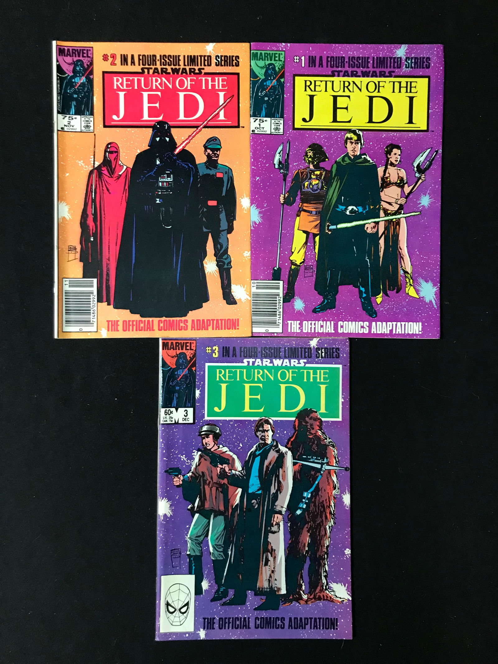 LOT OF 3 RETURN OF THE JEDI COMICS (MARVEL COMICS) (1 of 1)