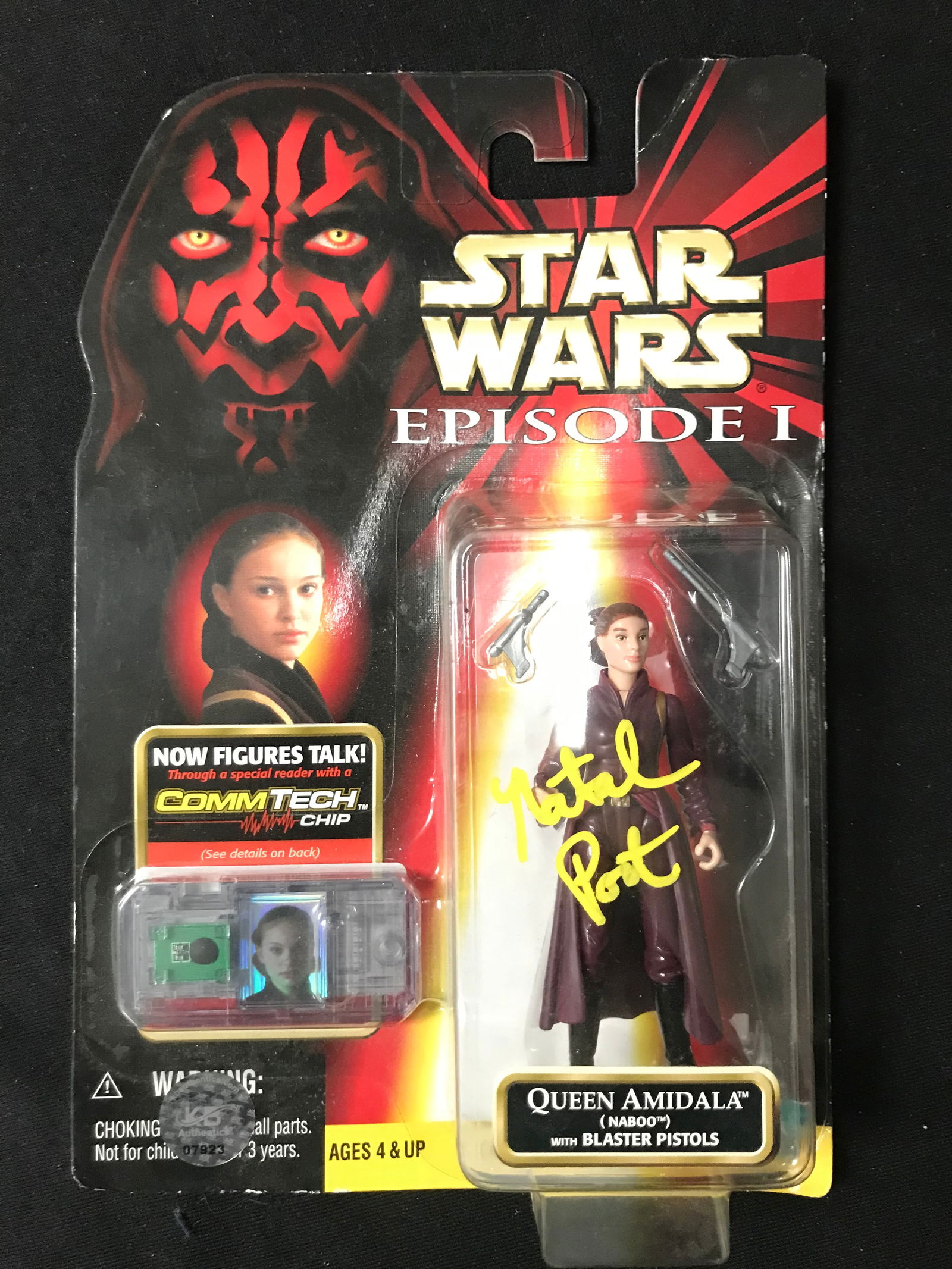 NATALIE PORTMAN SIGNED STAR WARS QUEEN AMEDALA ACTION FIGURE (KB AUTHENTICS COA) (1 of 1)