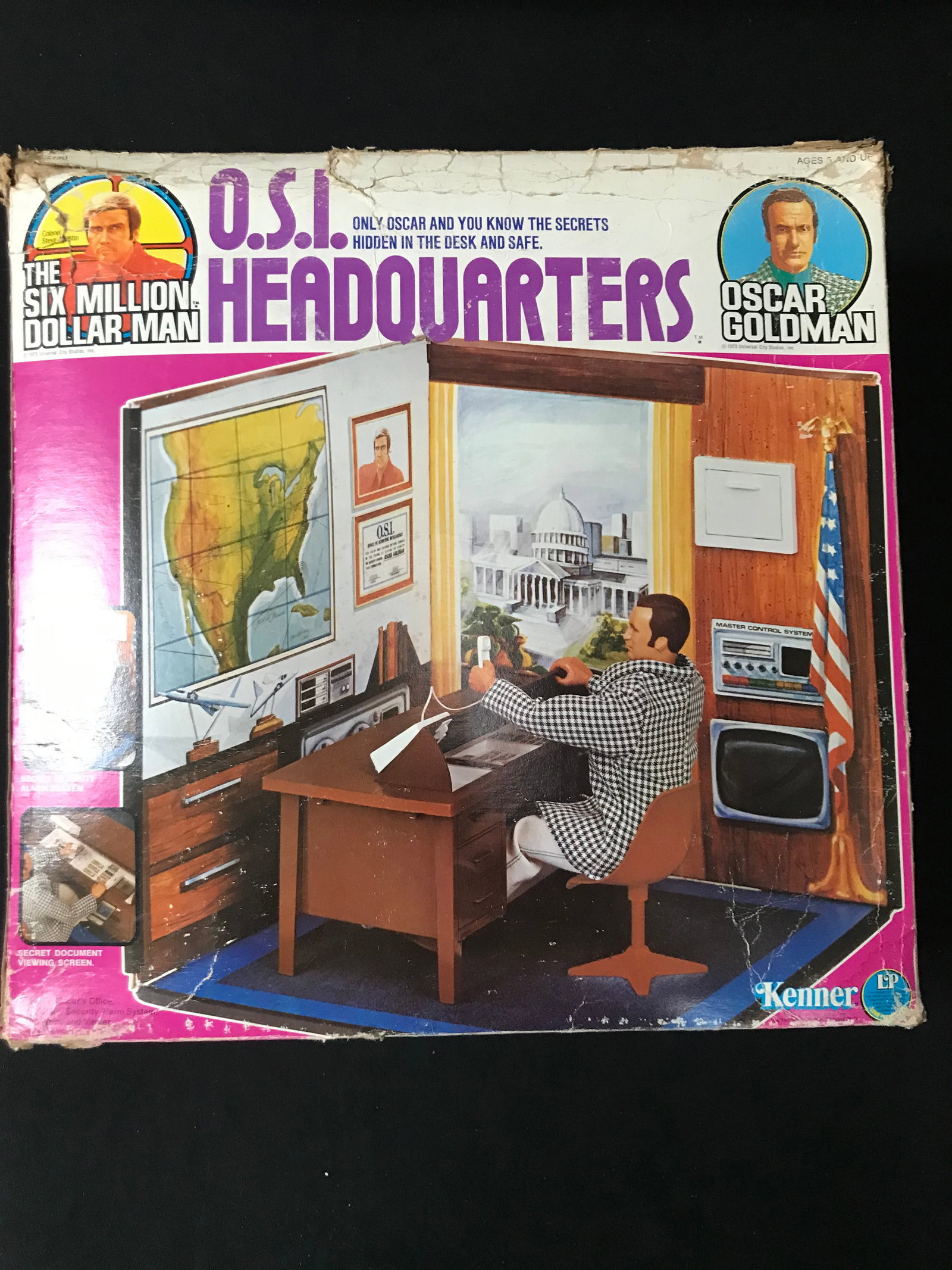 VINTAGE THE SIX MILLION DOLLAR MAN O.S.I HEADQUARTERS IN ORIGINAL BOX: Prices are in Canadian dollars