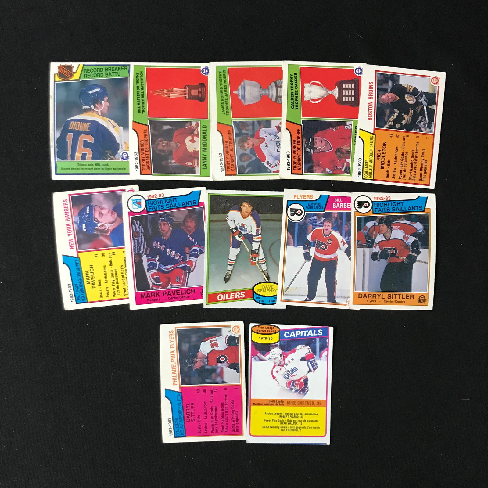 LOT OF 1970'S AND EARLY 80'S STAR O PEE CHEE HOCKEY CARDS: Prices are in Canadian dollars