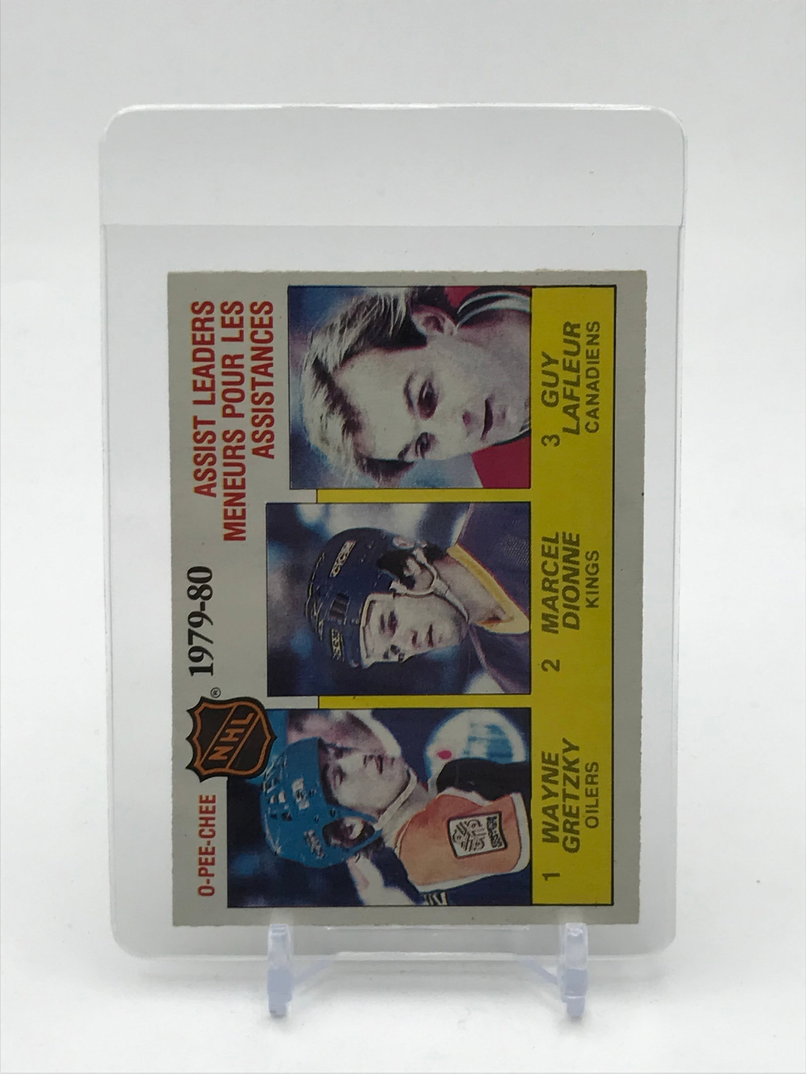 1980 WAYNE GRETZKY, GUY LAFLEUR, MARCEL DIONNE OPC CARD NO. 162: Prices are in Canadian dollars