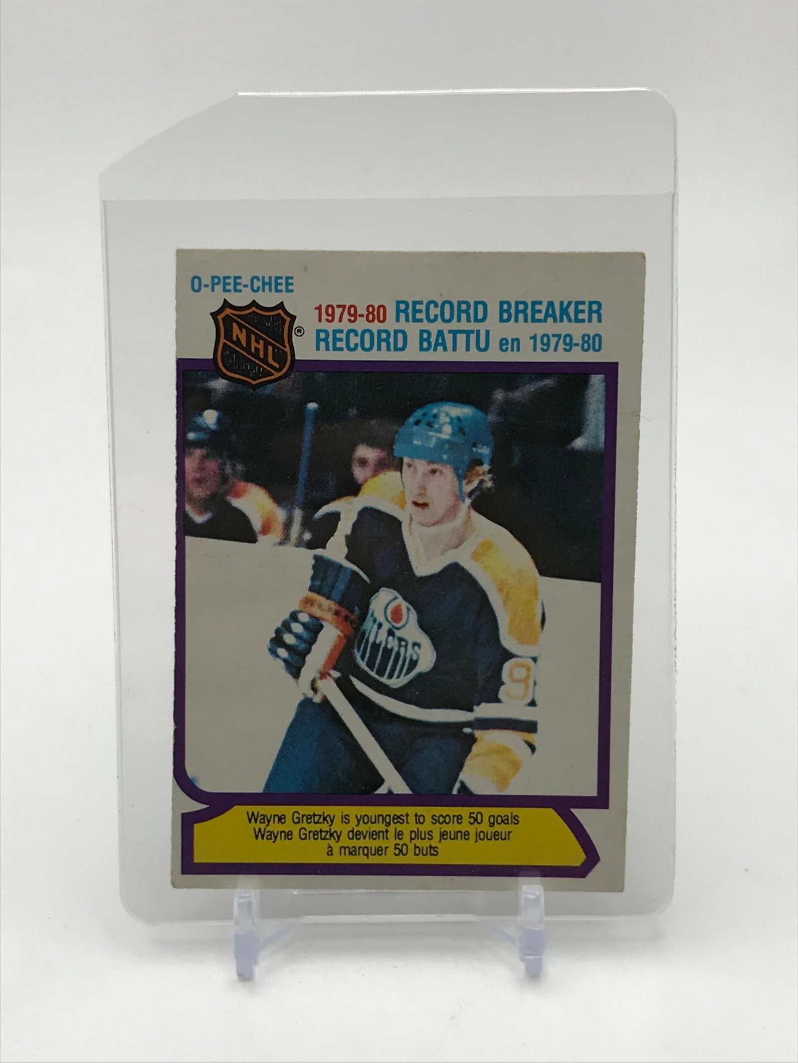 1979-80 WAYNE GRETZY O-PEE-CHEE RECORD BREAKER CARD NO. 3: Prices are in Canadian dollars