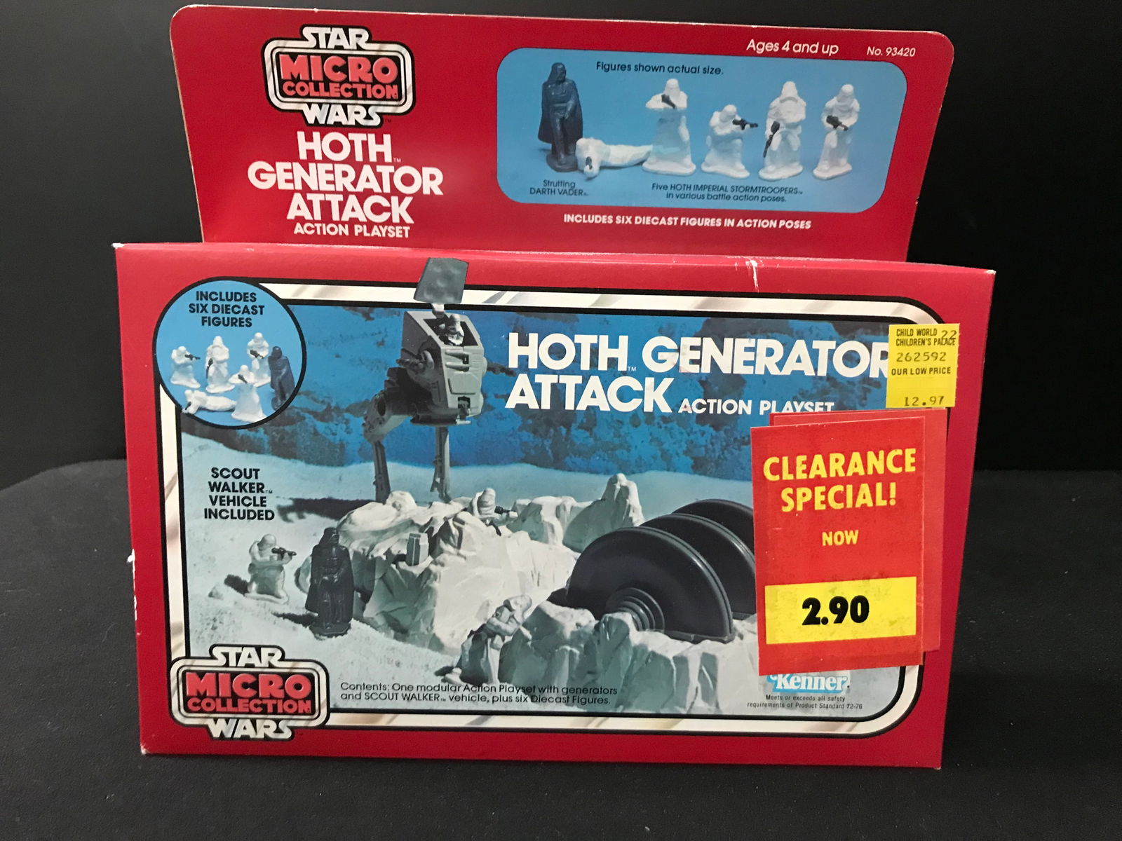 FACTORY SEALED VINTAGE KENNER STAR WARS MICRO COLLECTION HOTH GENERATION ATTACK (1 of 2)