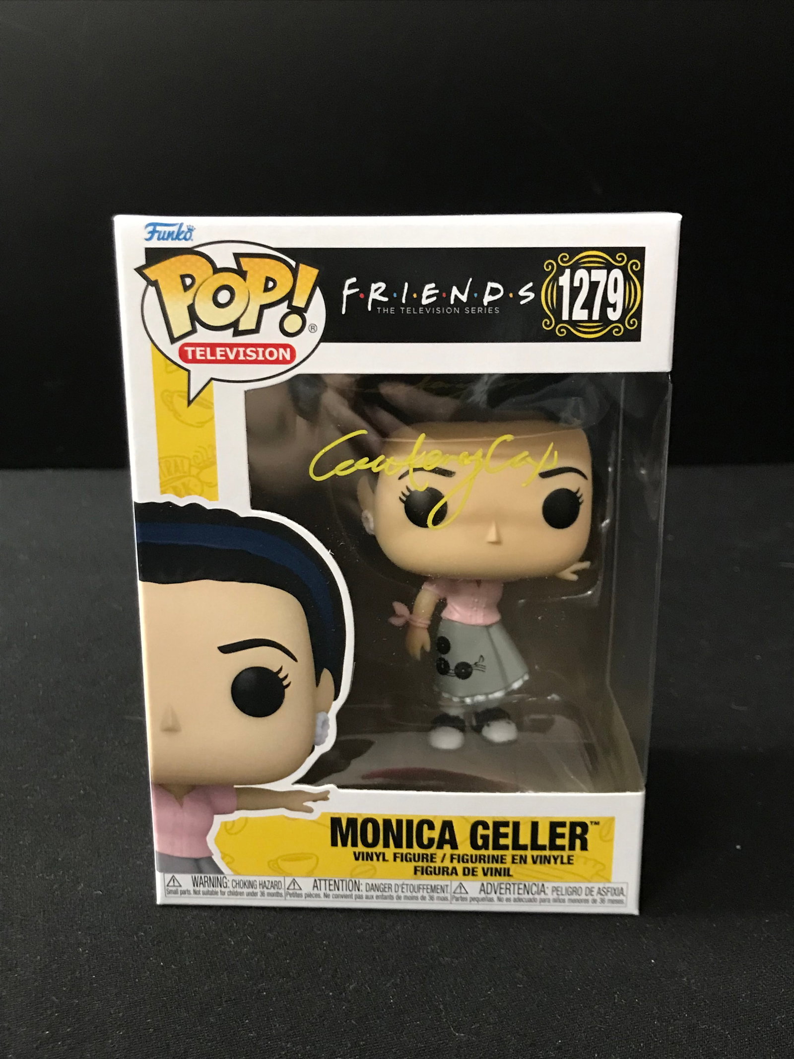 COURTNEY COX SIGNED "MONICA GELLAR" FROM FRIENDS SIGNED FUNKO POP! (KB AUTHENTICS COA): Prices are in Canadian dollars
