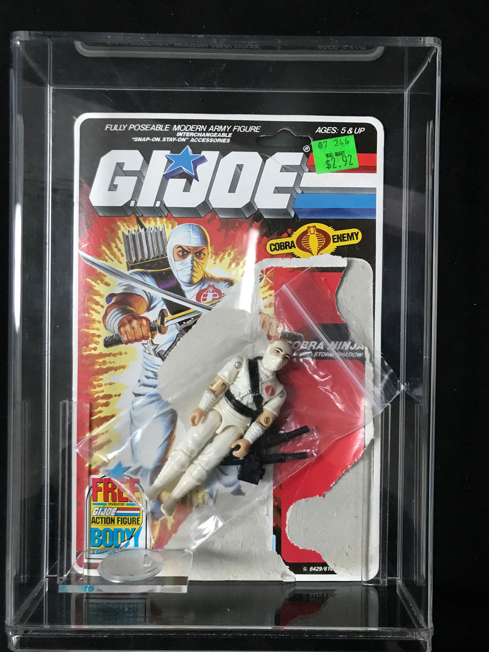 1980'S G.I JOE STORMSHADOW COMPLETE WITH WEAPONS AND CARD (1 of 2)