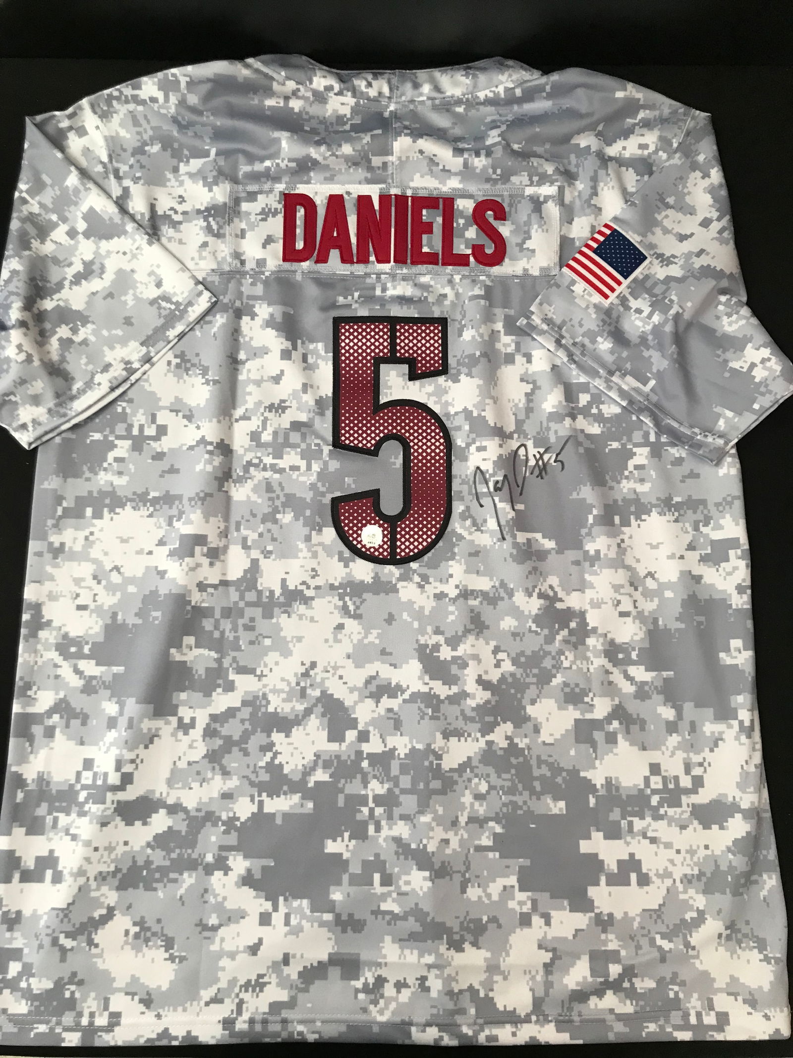 JAYDEN DANIELS SIGNED WASHINGTON COMMANDERS JERSEY (KB AUTHENTICS COA) (1 of 3)