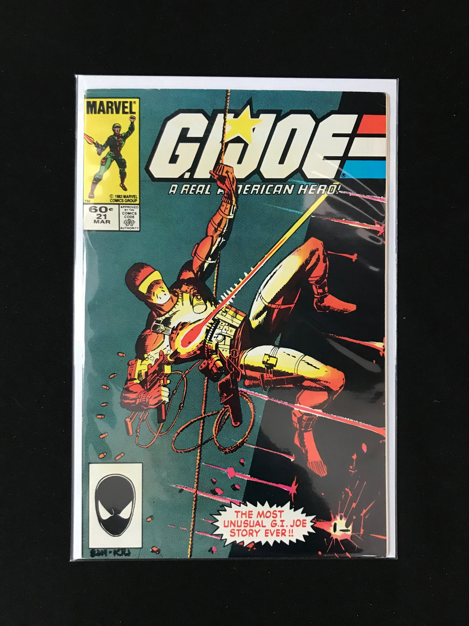 MARVEL COMICS NO.21 G.I. JOE (1ST APPEARANCE SNAKE EYES) (1 of 1)