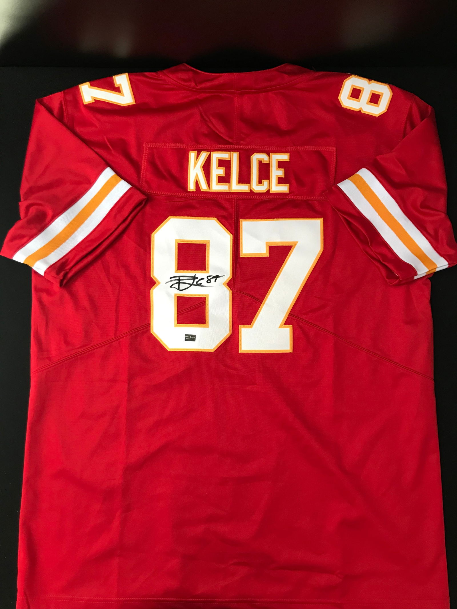 TRAVIS KELCE SIGNED KANSAS CITY CHIEFS JERSEY (WORLD AUTOS COA) (1 of 3)