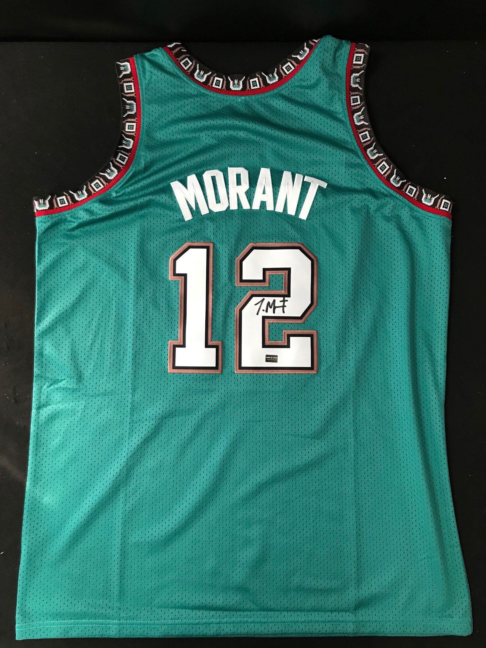 JA MORANT SIGNED MEMPHIS GRIZZLIES JERSEY ( WORLD AUTOS COA) (1 of 3)
