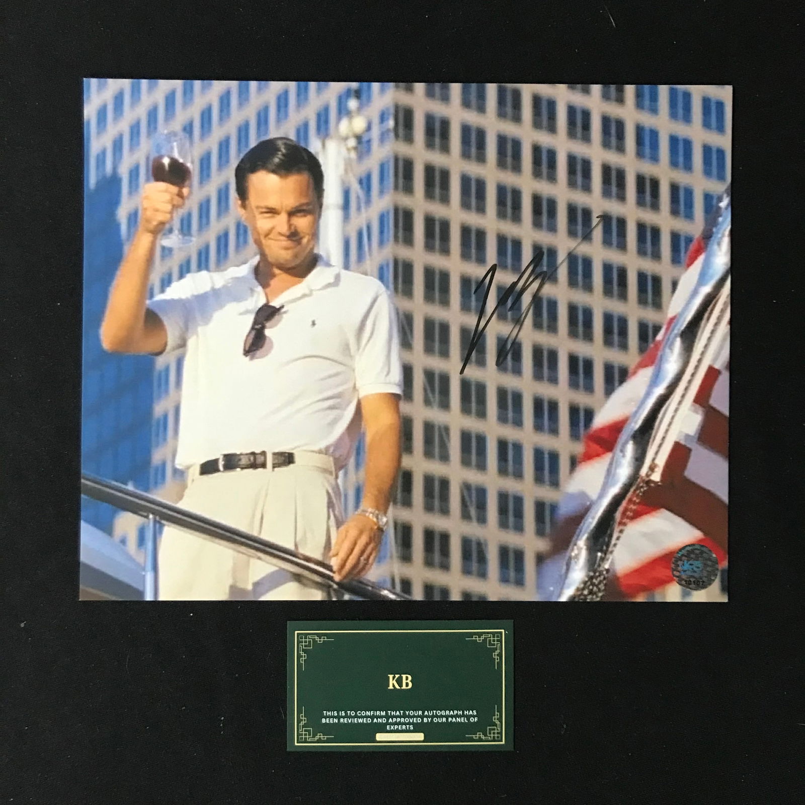 LEONARDO DECAPRIO SIGNED WOLF ON WALL STREET 8X10 PHOTO KB COA (1 of 1)