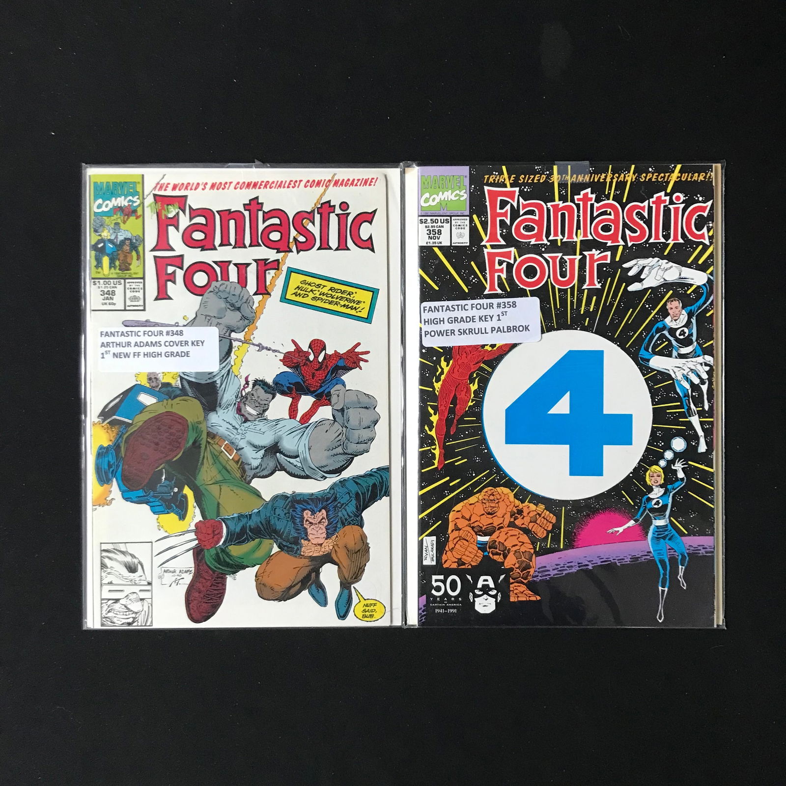 LOT OF 2 FANTASTIC FOUR COMICS (MARVEL COMICS) (1 of 1)