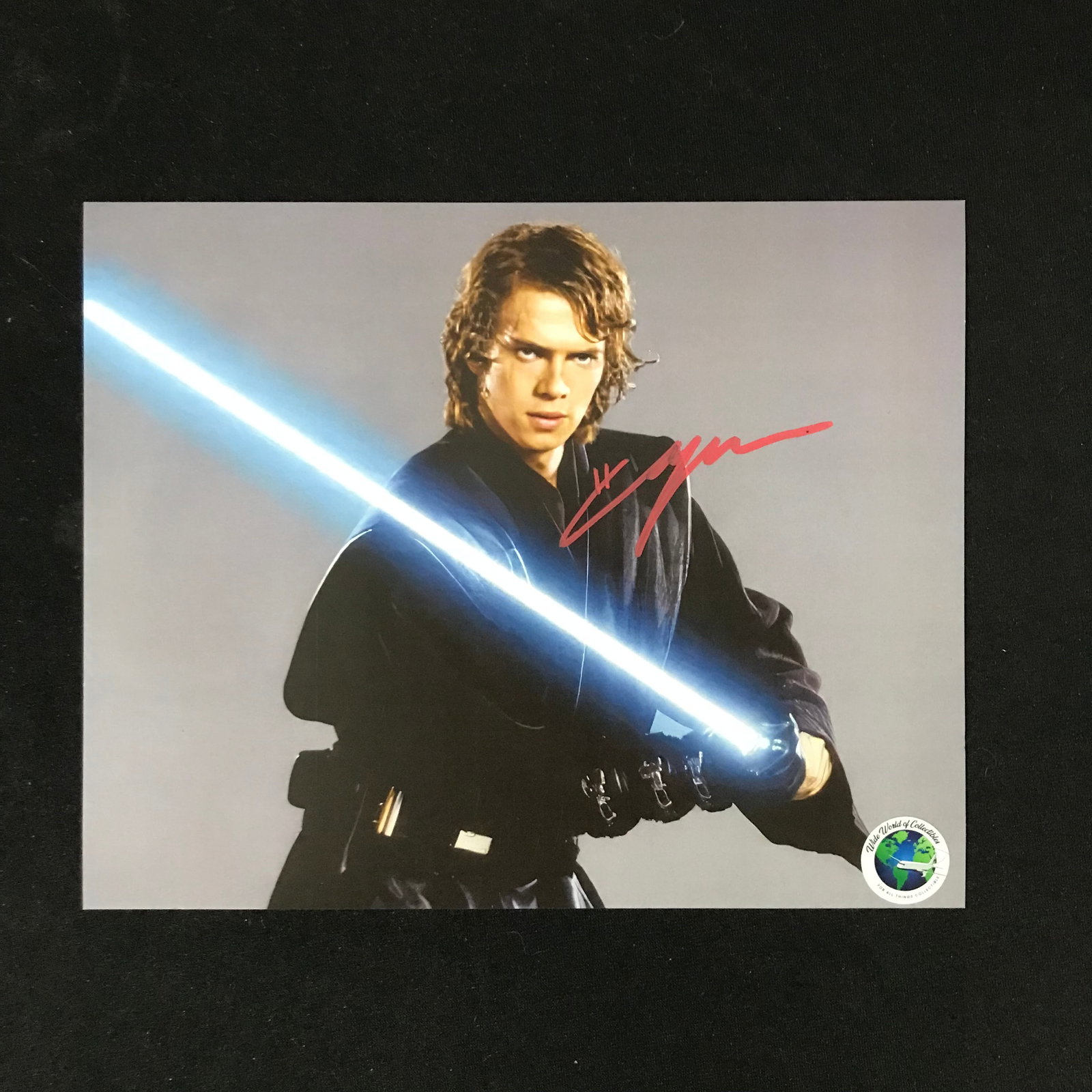 HAYDEN CHRISTENSEN SIGNED "ANAKIN SKYWALKER" 8X10 PHOTO (WWOC COA): Prices are in Canadian dollars