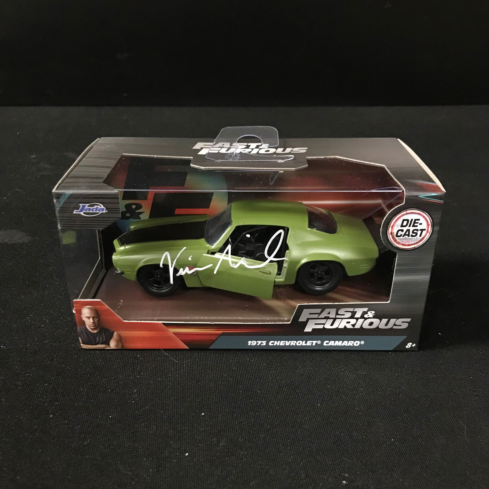VIN DIESEL SIGNED "FAST & FURIOUS" 1973 CHEVROLET CAMARO MODEL CAR (KB AUTHENTICS COA) (1 of 2)