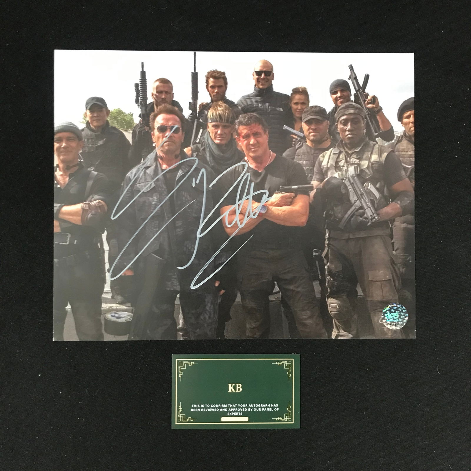 SYLVESTER STALLONE SIGNED "THE EXPENABLES" 8X10 PHOTO (KB AUTHENTICS COA) (1 of 1)