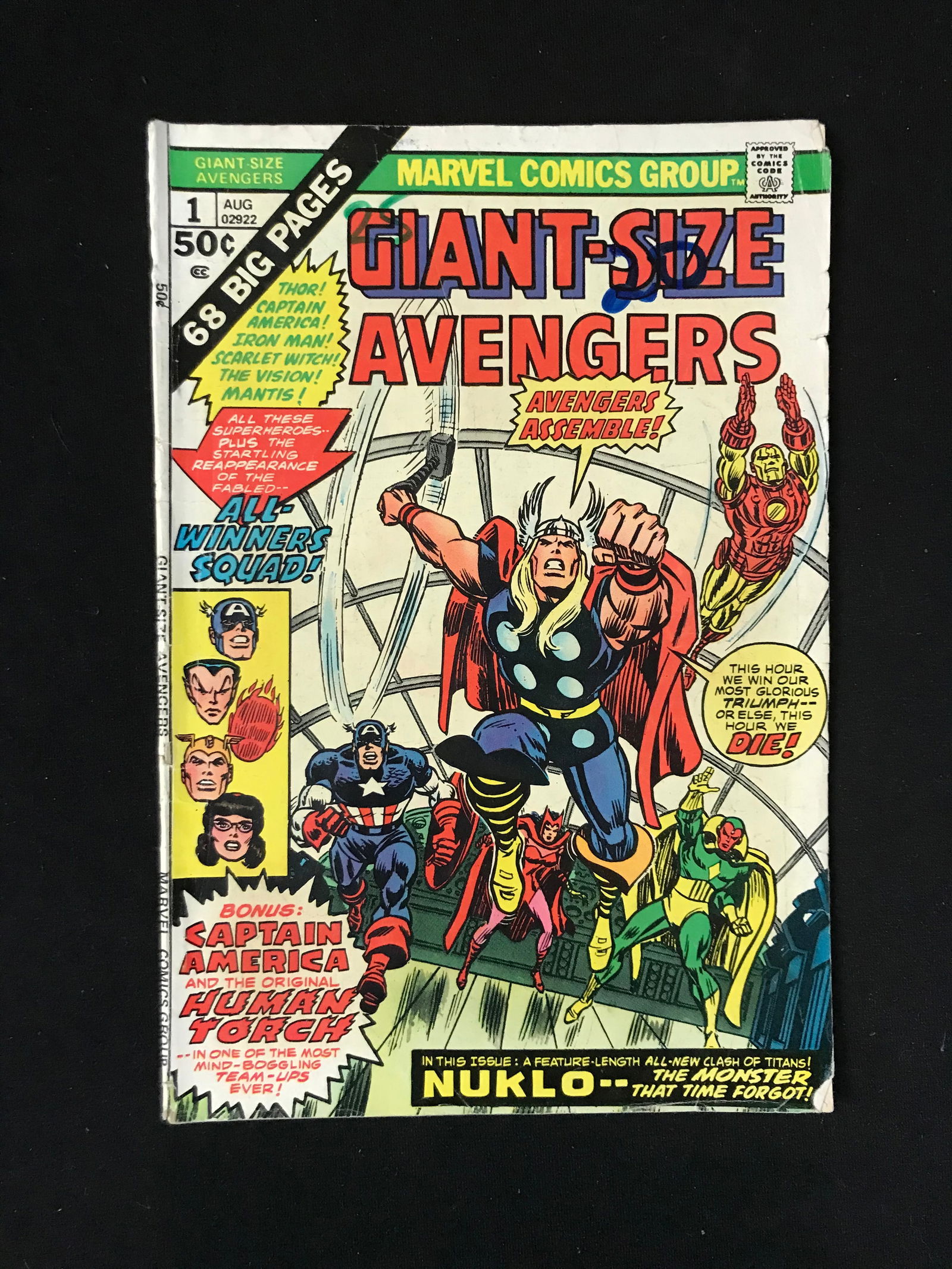 MARVEL COMICS NO.1 GIANT-SIZE AVENGERS (1 of 1)