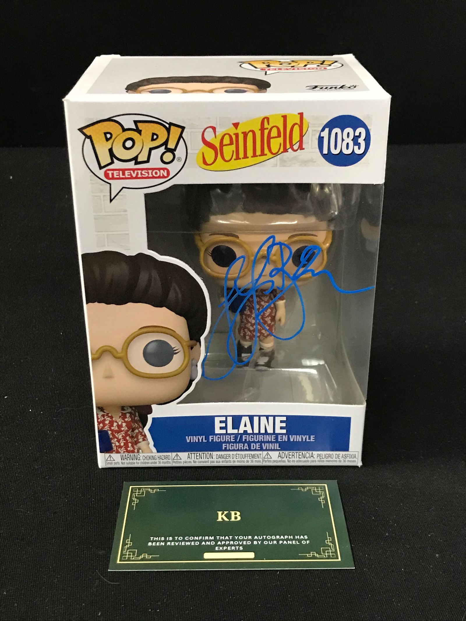 JULIA LOUIS-DREYFUSS SIGNED "ELAINE" FROM SEINFELD FUNKO POP! (KB AUTHETICS COA) (1 of 2)