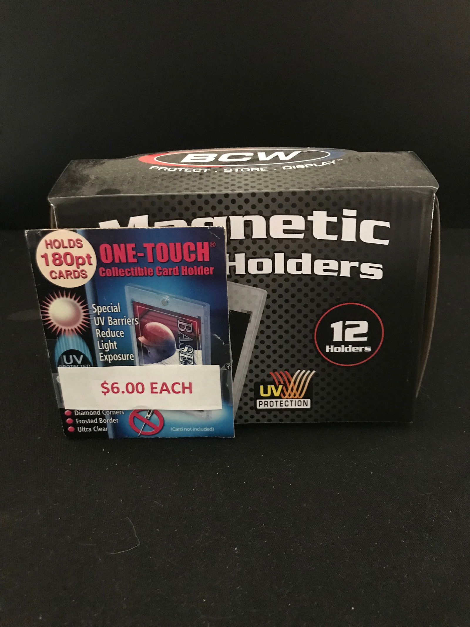 SEALED BOX OF 180PT ONE TOUCH MAGNETIC CARD HOLDERS (1 of 2)