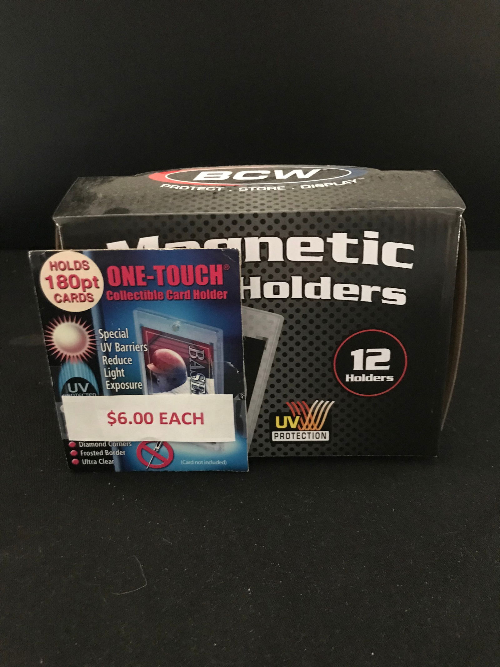 SEALED BOX OF 180PT ONE TOUCH MAGNETIC CARD HOLDERS (1 of 2)