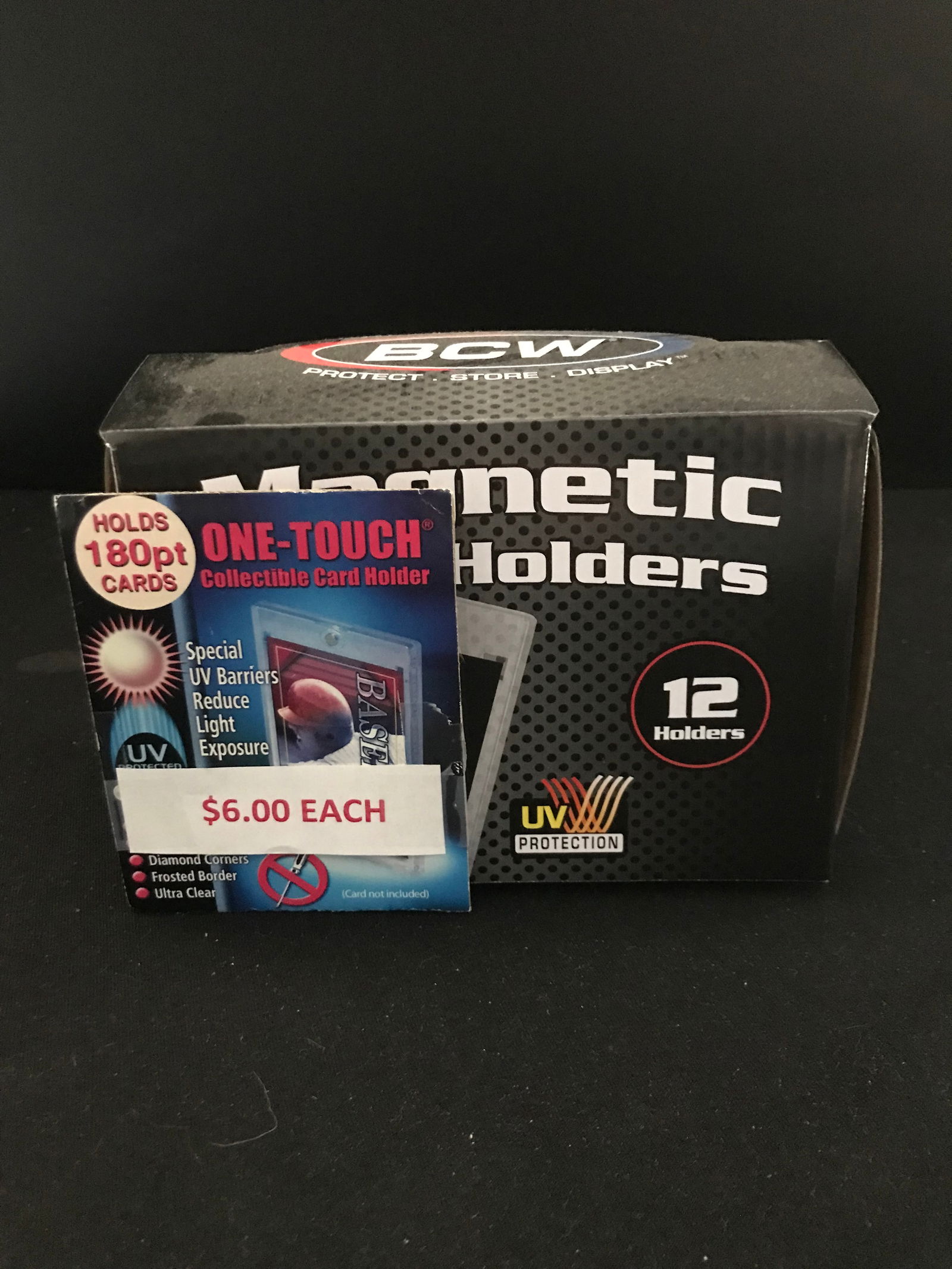 SEALED BOX OF 180PT ONE TOUCH MAGNETIC CARD HOLDERS (1 of 2)