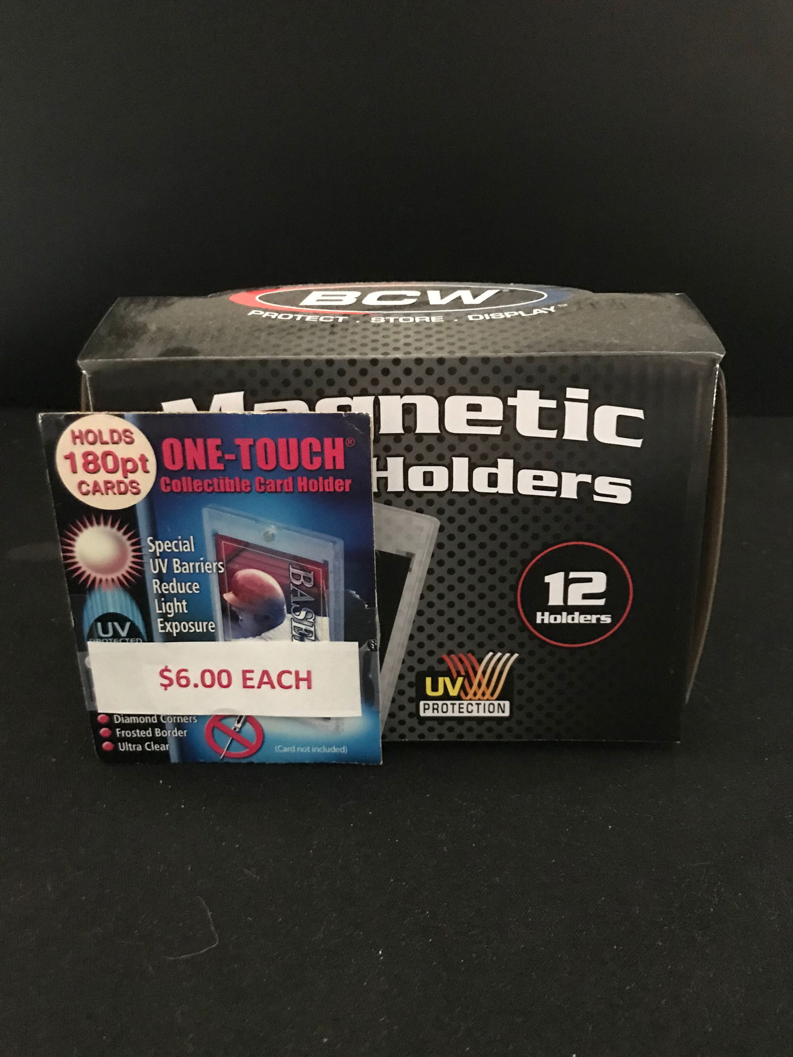 SEALED BOX OF 180PT ONE TOUCH MAGNETIC CARD HOLDERS (1 of 2)