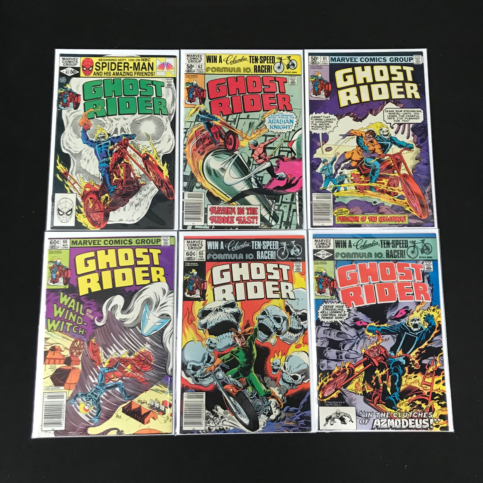 LOT OF 6 GHOST RIDER COMICS (MARVEL COMICS) (1 of 1)