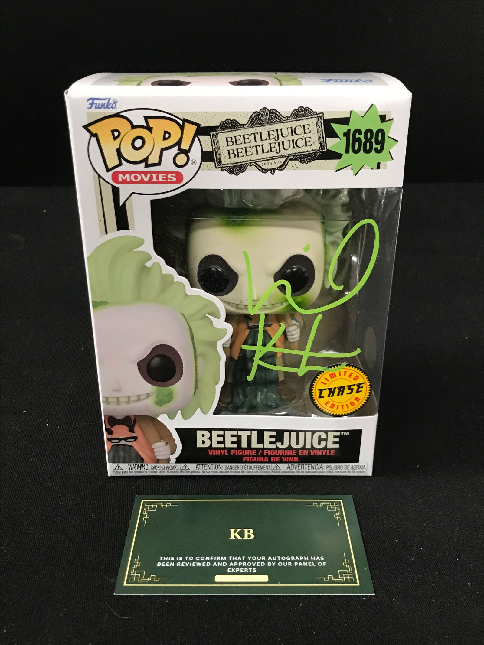 MICHAEL KEATON SIGNED "BEETLEJUICE" FUNKO POP! (KB AUTHENTICS COA) (1 of 2)