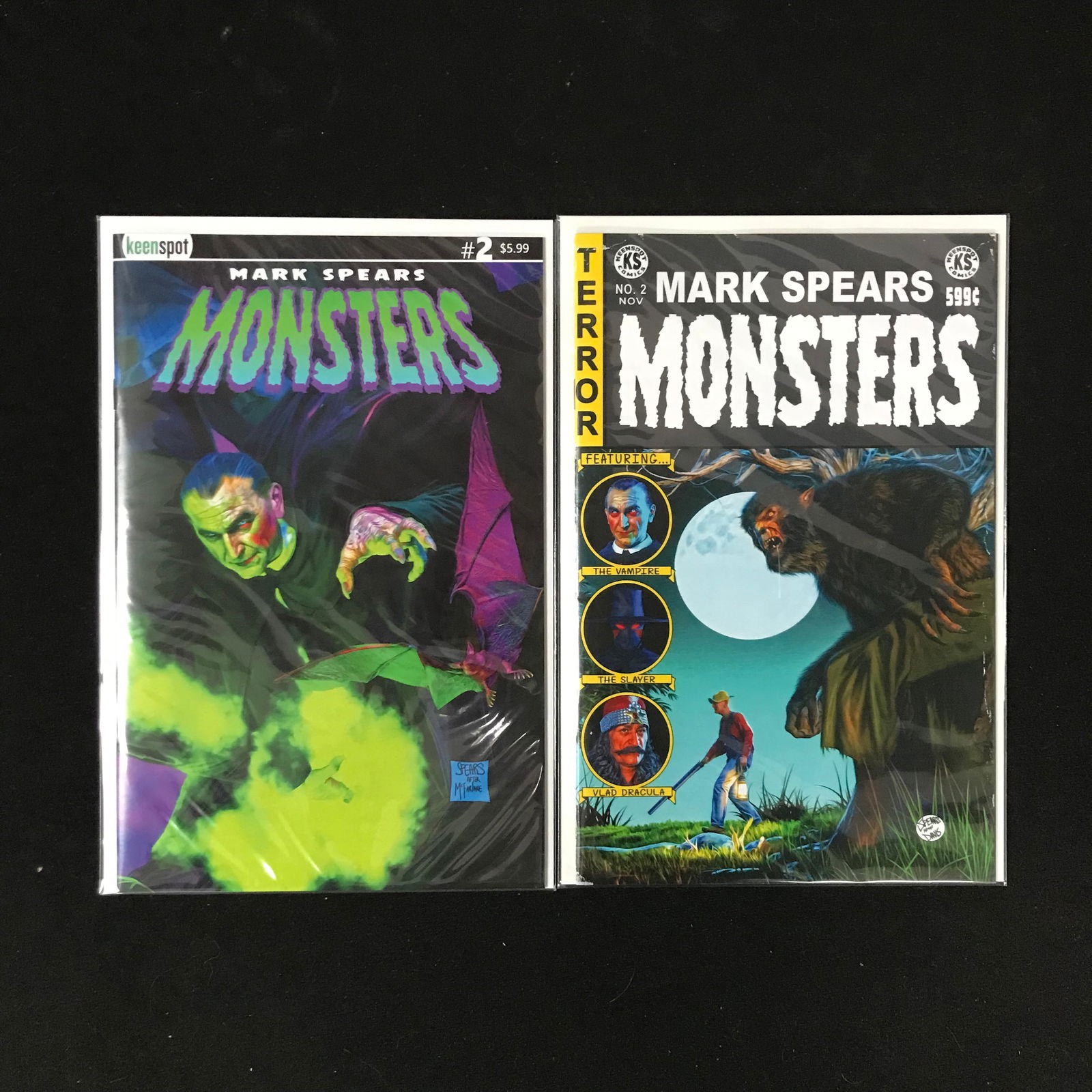 LOT OF 2 MONSTERS COMICS (KEENSPOT COMICS) (1 of 1)