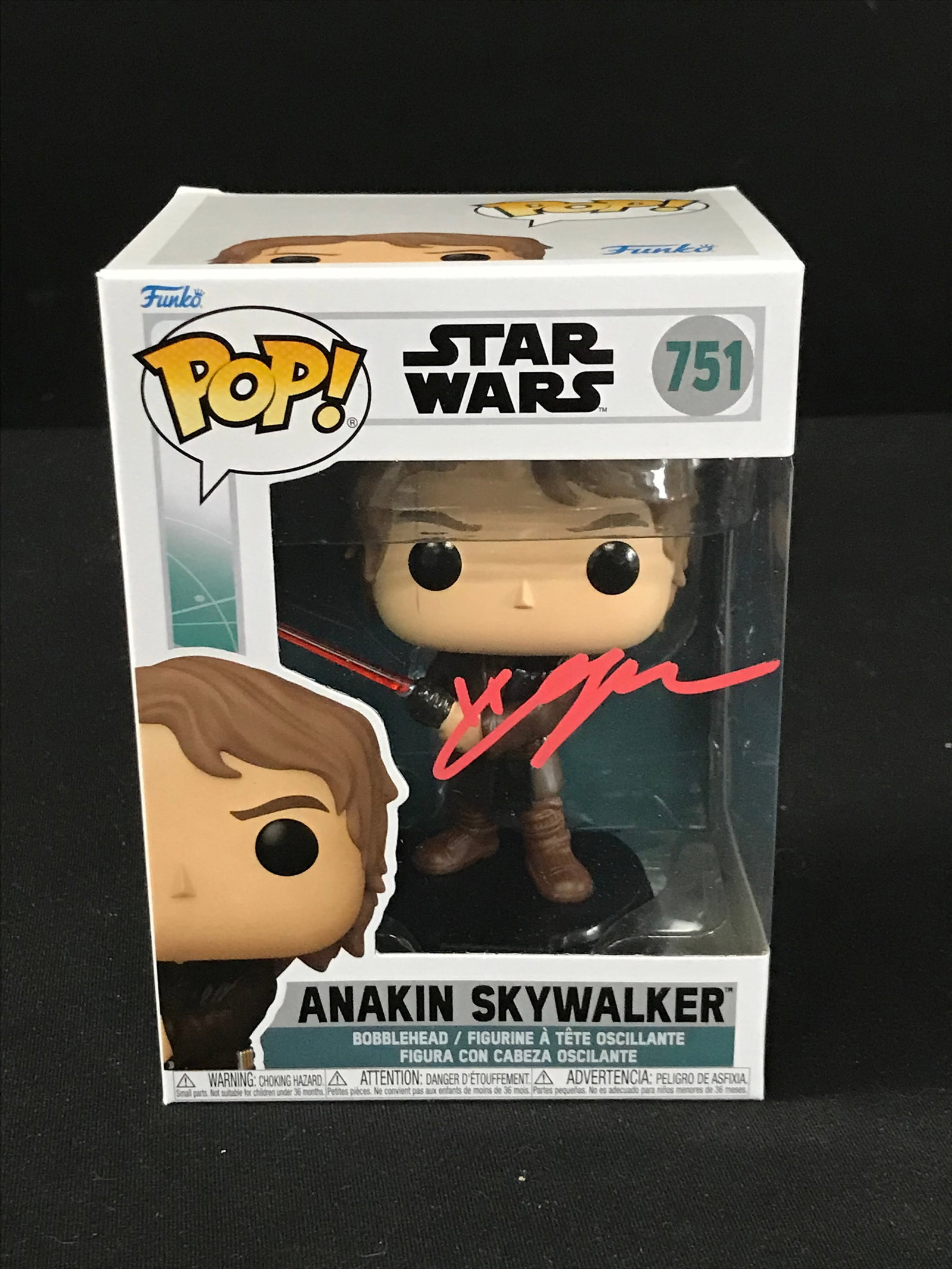 HAYDEN CHRISTENSEN SIGNED "ANAKIN SKYWALKER" FUNKO POP! (WWOC COA): Prices are in Canadian dollars