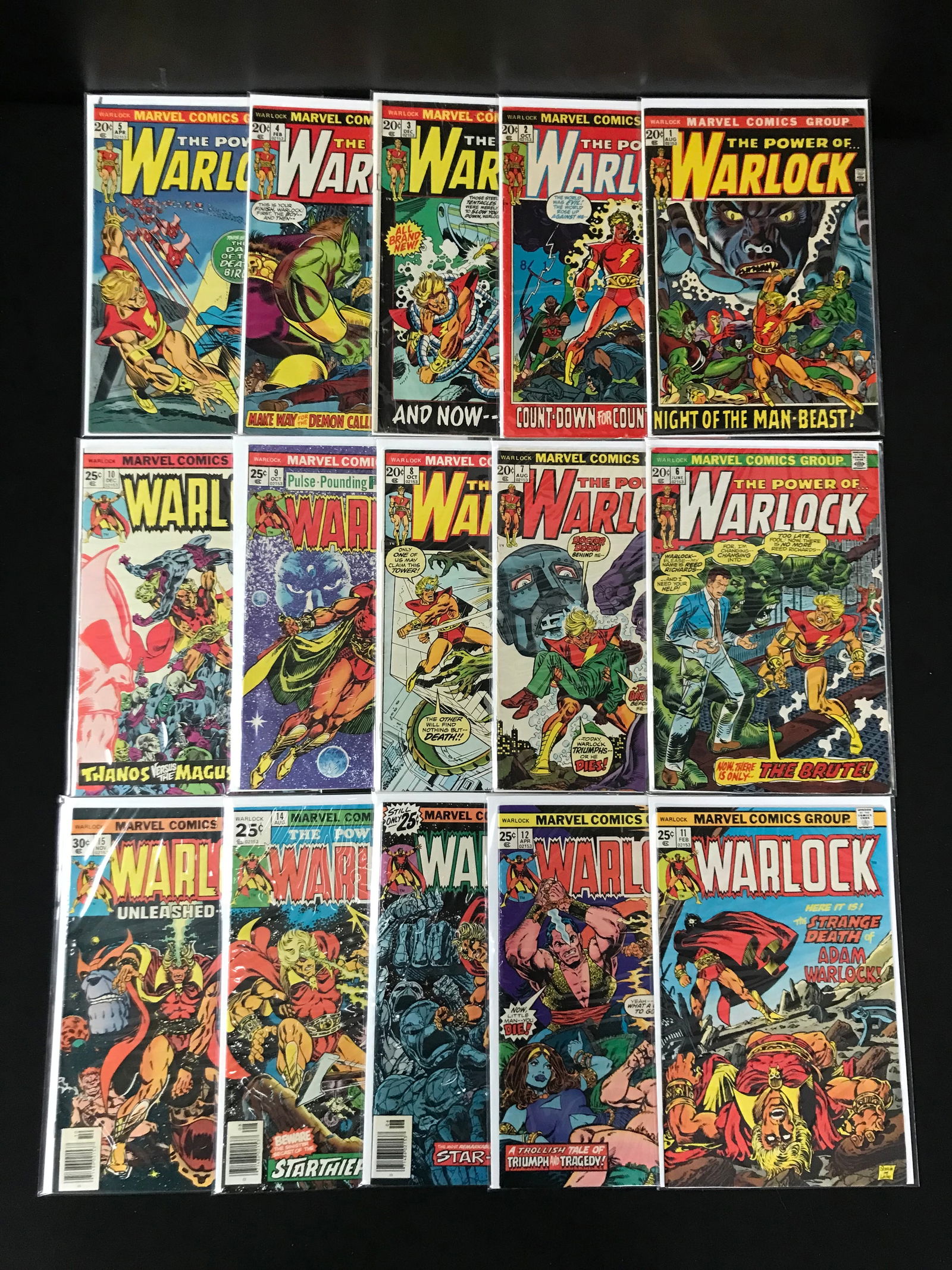 LOT OF 15 WARLOCK COMICS (MARVEL COMICS) (1 of 1)