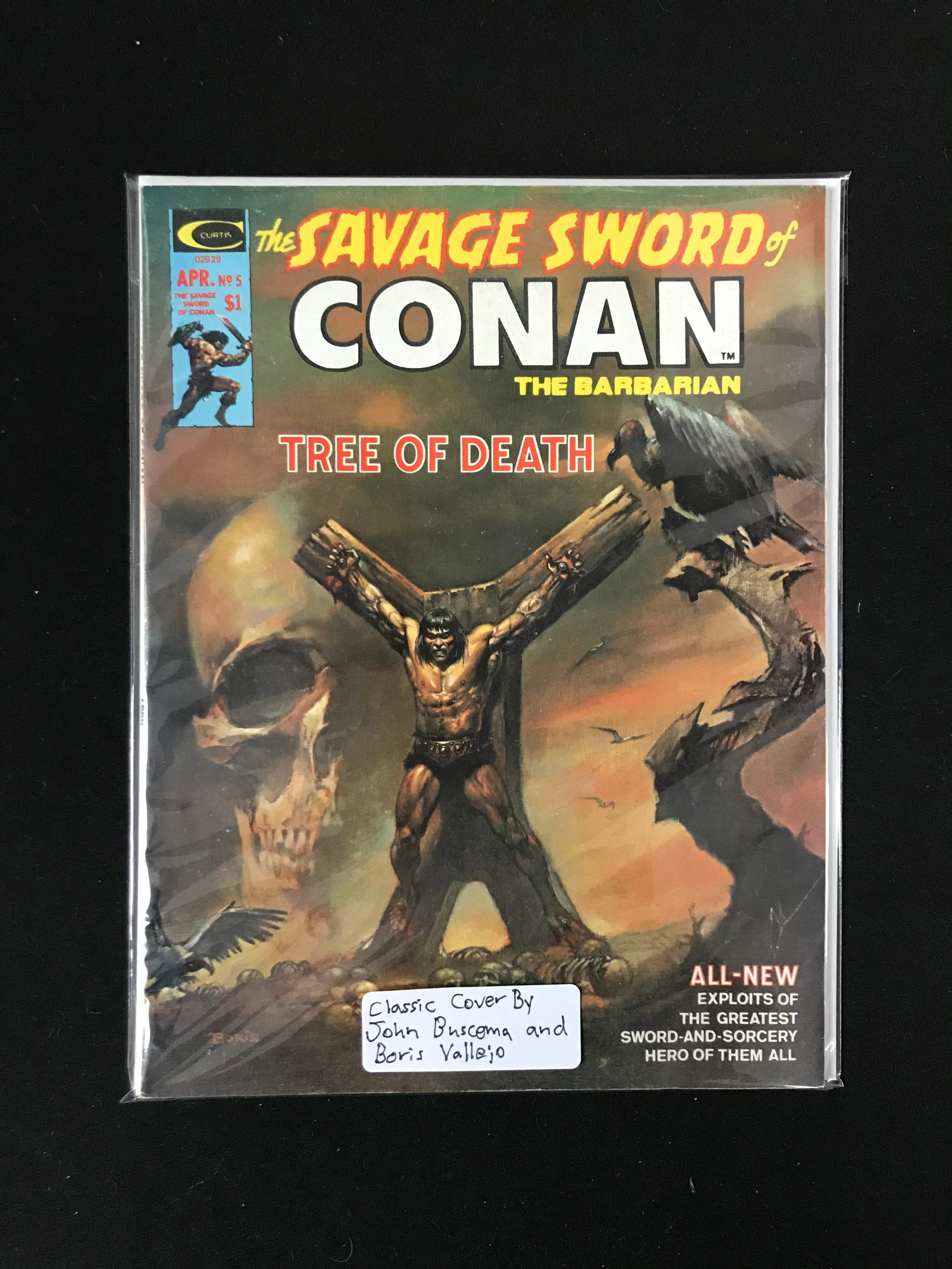 CURTIS COMICS NO.5 THE SAVAGE SWORD OF CONAN: Prices are in Canadian dollars