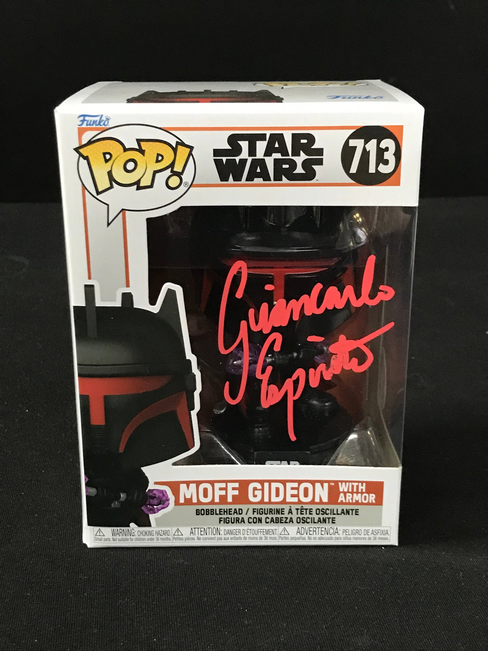 GIANCARLO ESPOSITO SIGNED STAR WARS "MOFF GIDEON" FUNKO POP! (WWOC COA): Prices are in Canadian dollars