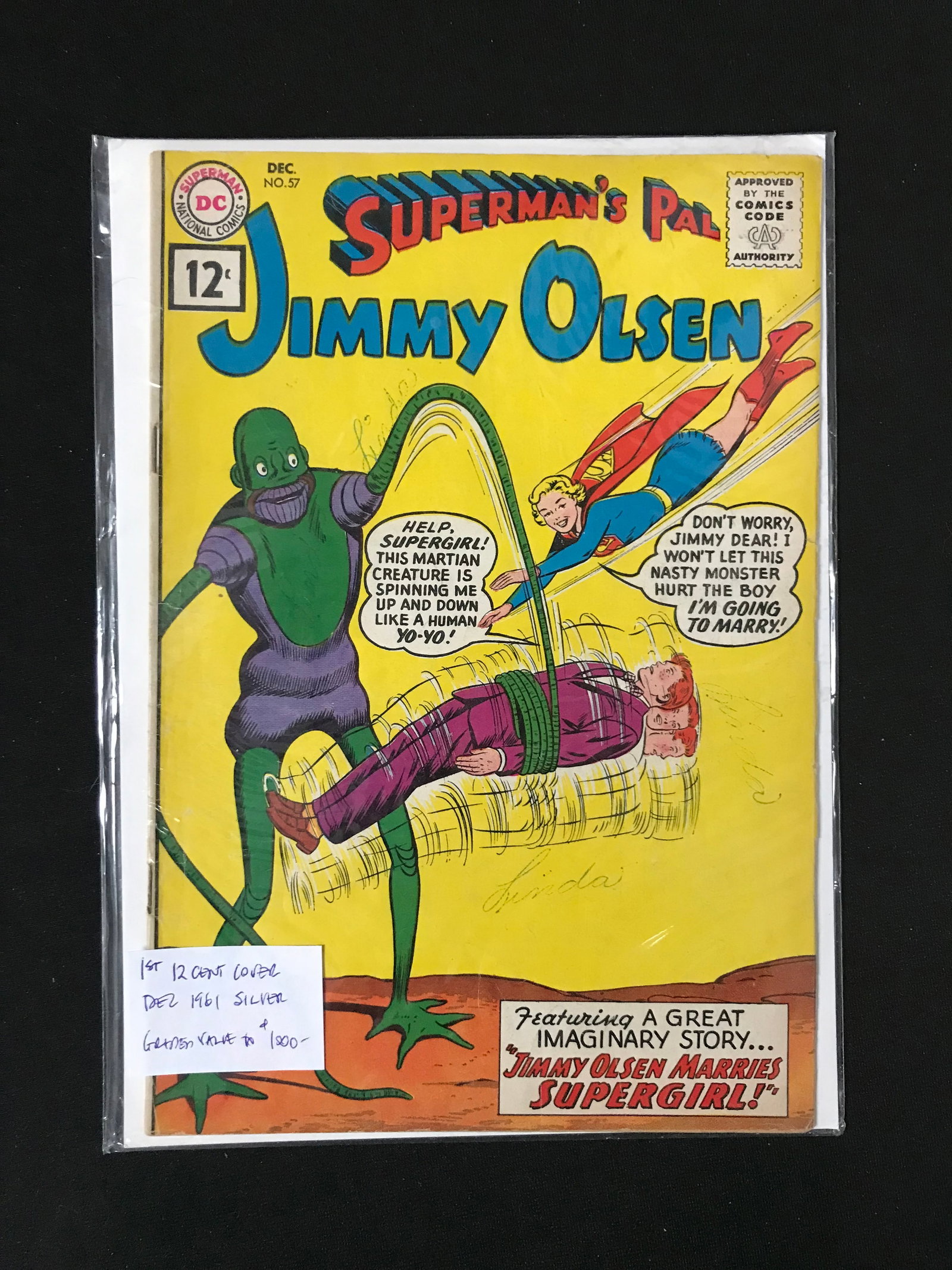 DC COMICS NO.57 SUPERMAN'S PAL JIMMY OLSEN: Prices are in Canadian Dollars
