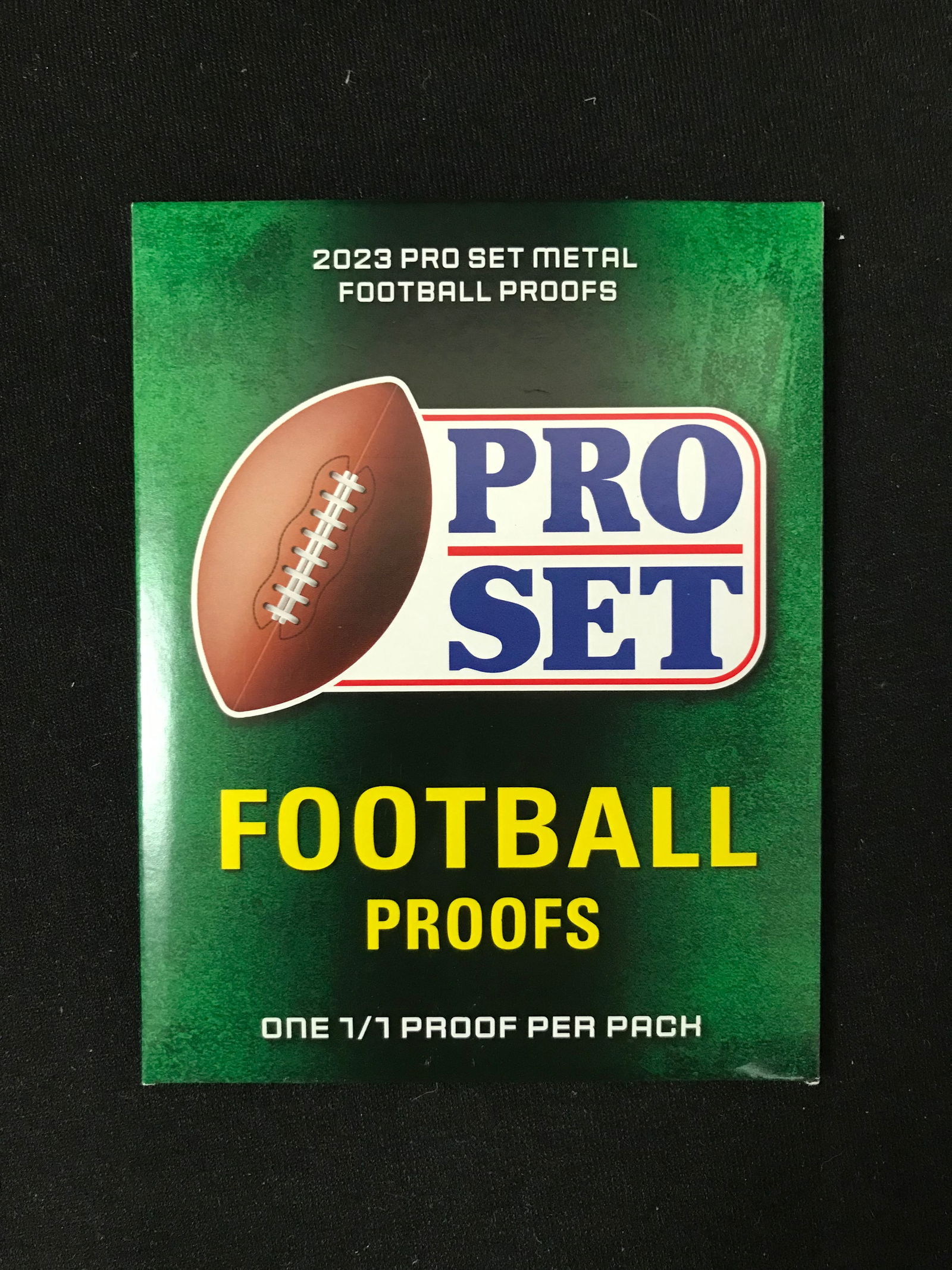 2023 PRO SET METAL FOOTBALL PROOFS - ONE 1/1 PROOF PER PACK (1 of 1)