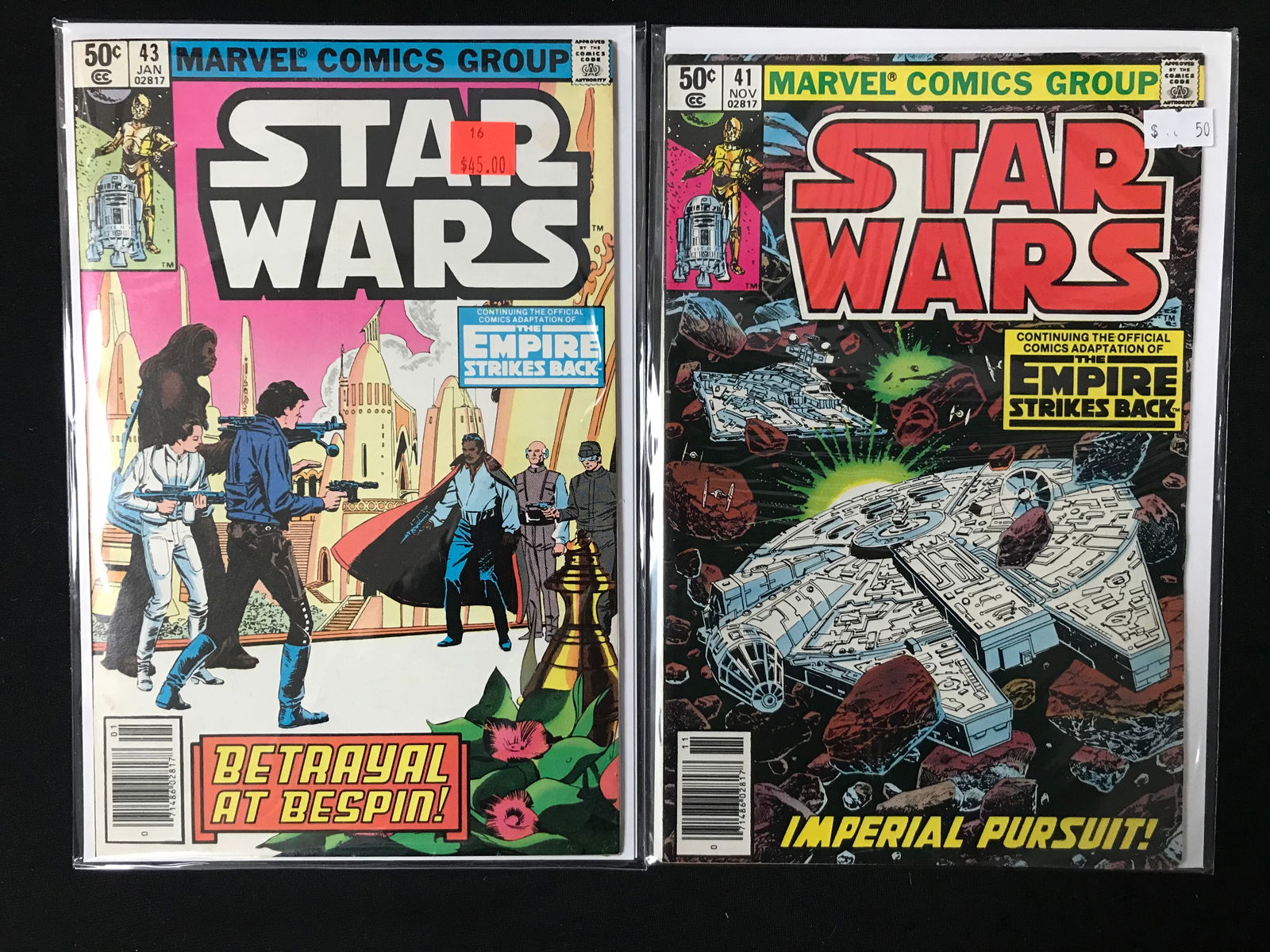 LOT OF 2 STAR WARS COMICS (MARVEL COMICS) (1 of 1)