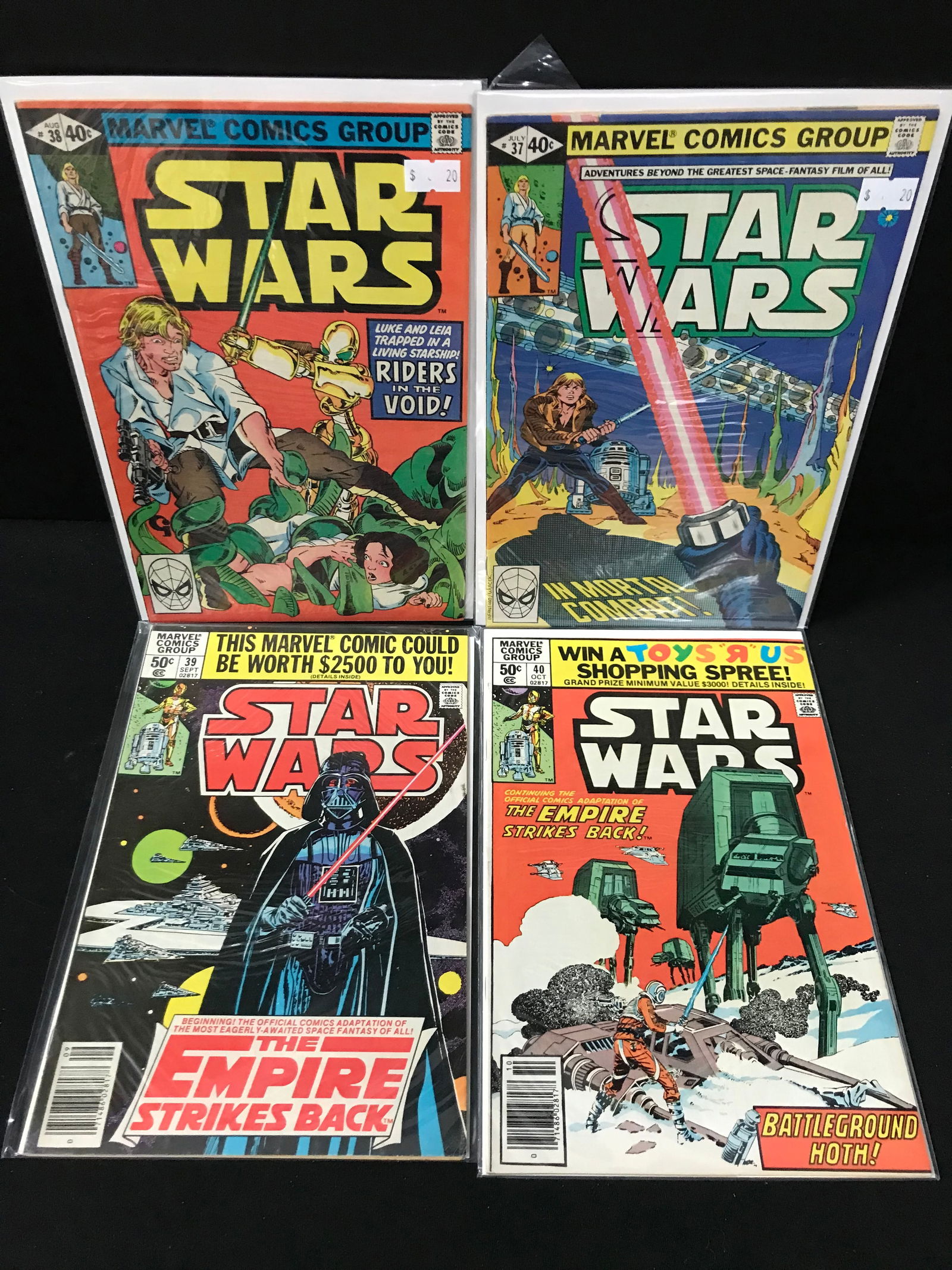LOT OF 4 STAR WARS COMICS (MARVEL COMICS) (1 of 1)