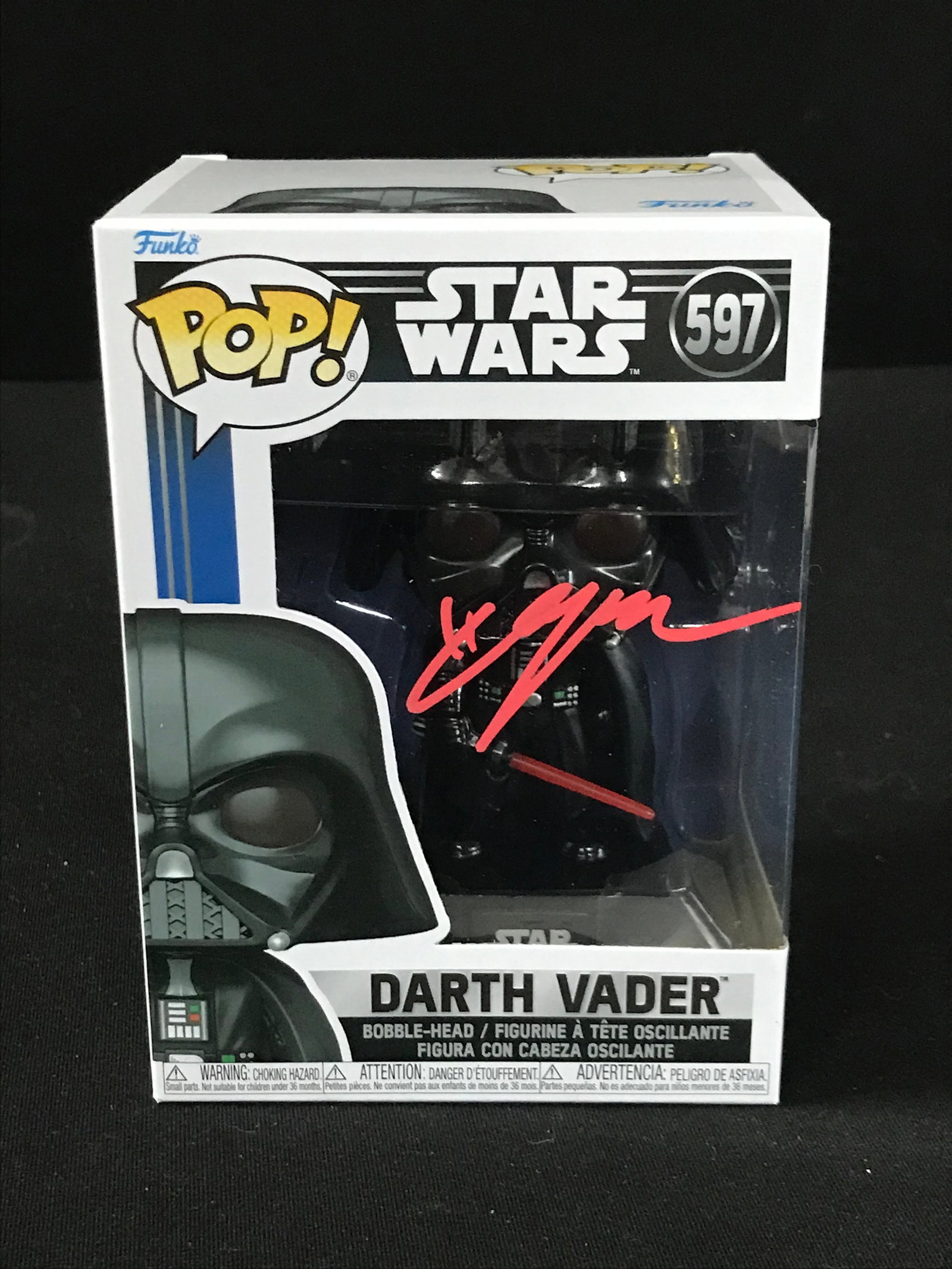 HAYDEN CHRISTENSEN SIGNED STAR WARS "ANAKIN SKYWALKER" FUNKO POP! (WWOC COA): Prices are in Canadian dollars